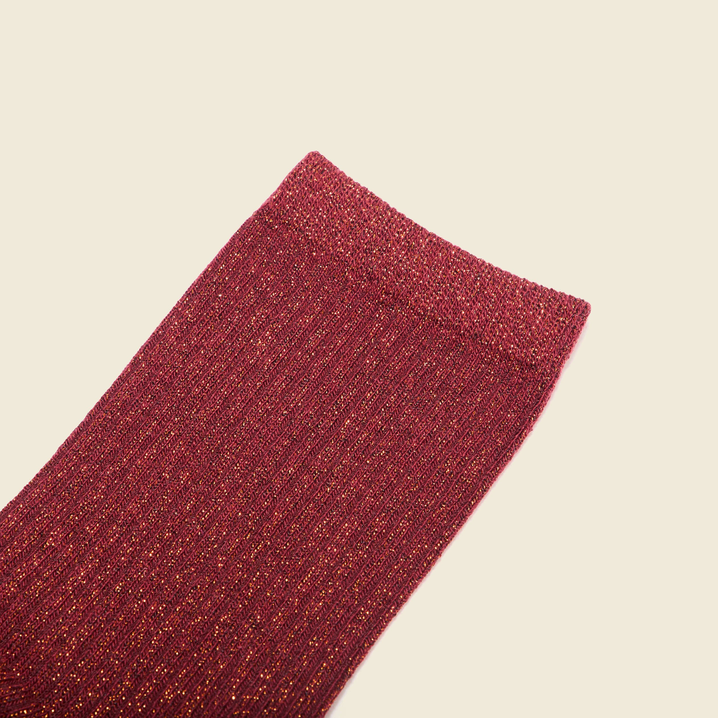 chaussettes bordeaux femme Chaussettes bordeaux femme