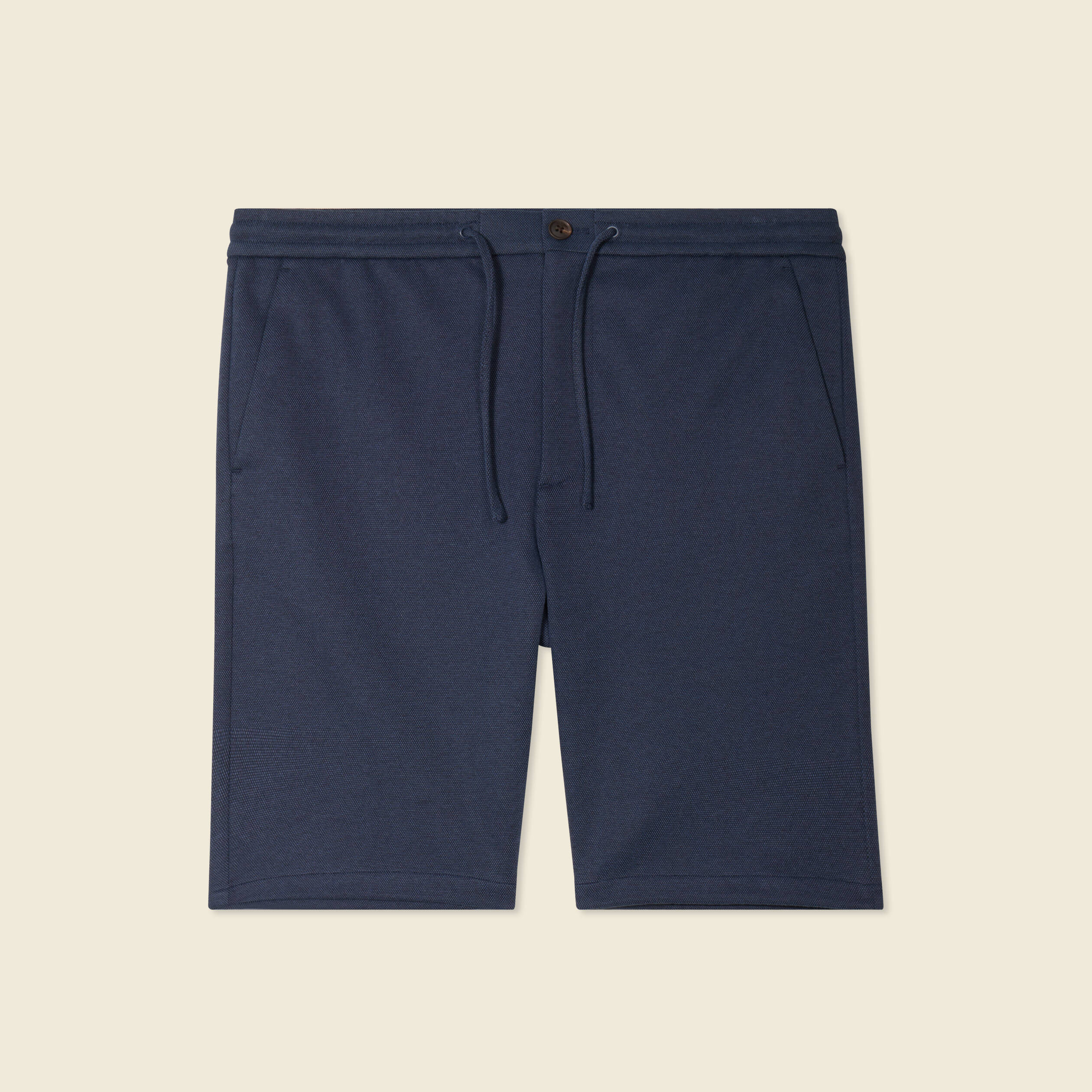 bermuda droit elastique bleu fonce homme Bermuda droit élastiqué bleu foncé homme