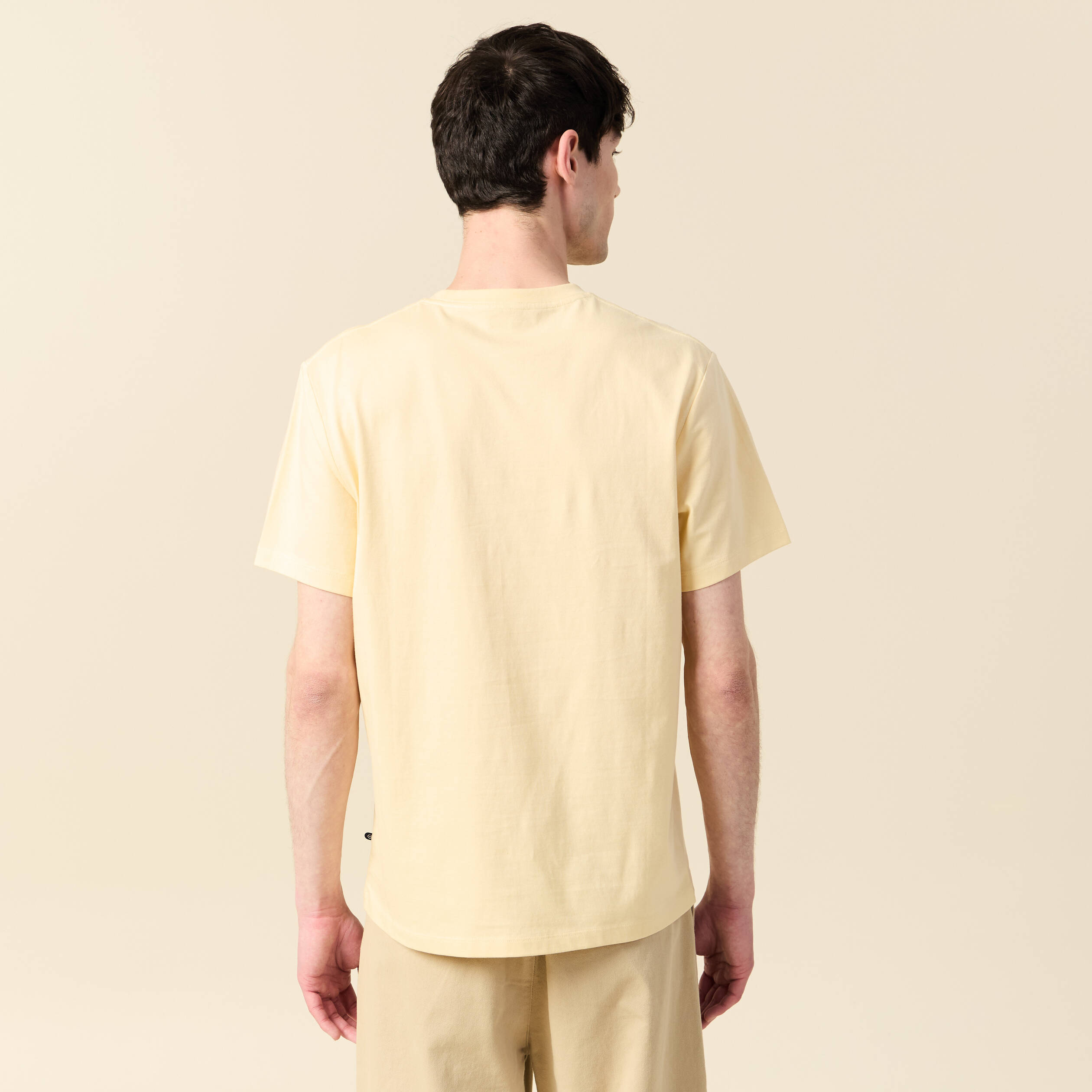 T-shirt manches courtes jaune homme