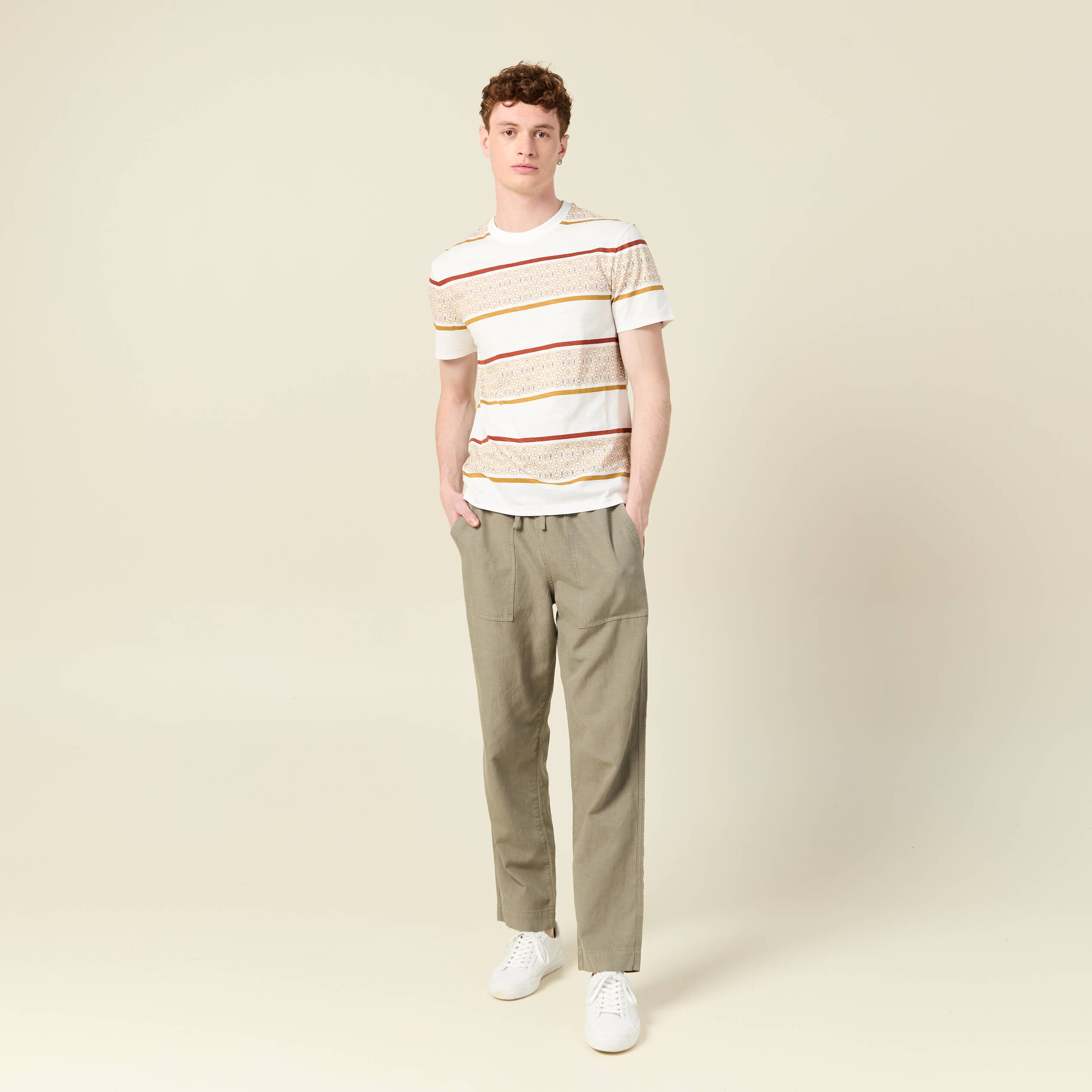 t shirt eco responsable ecru homme T-shirt éco-responsable ecru homme