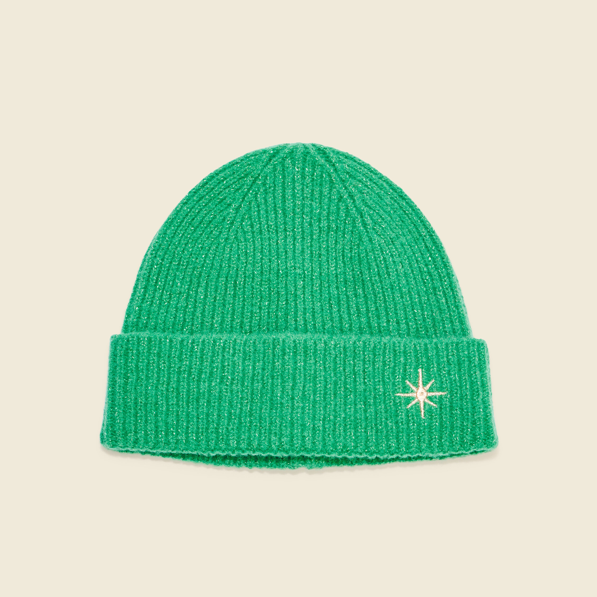 Bonnet tricoté vert menthe femme