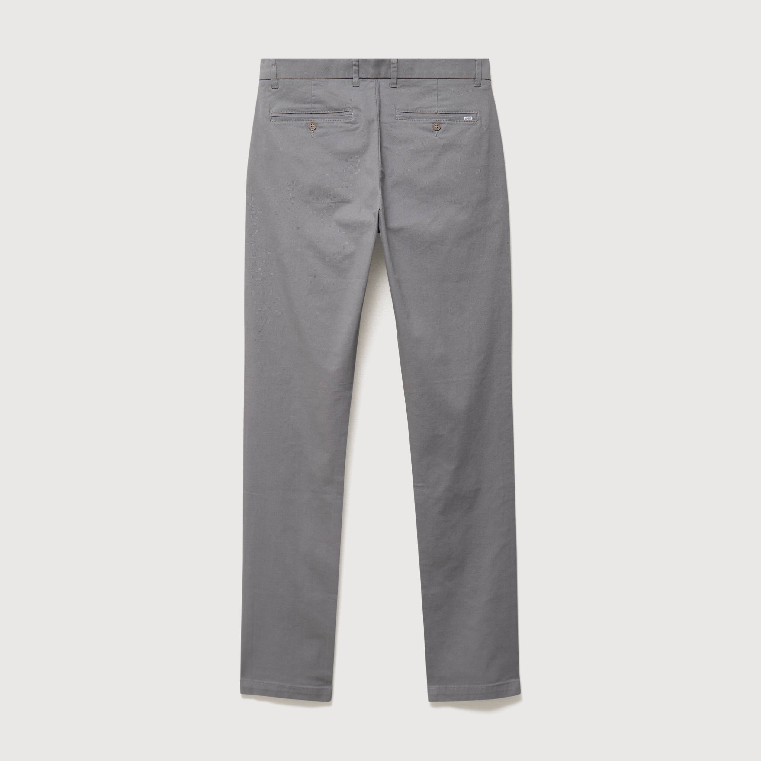 Pantalon chino slim gris homme