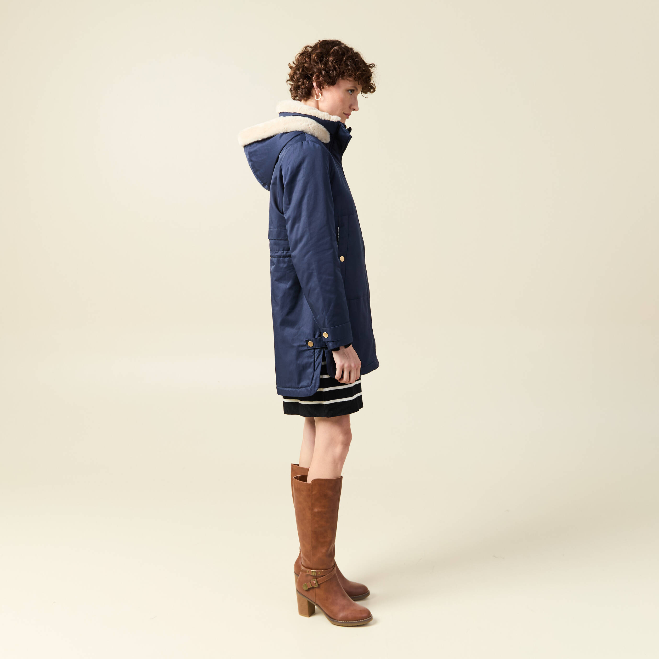 Bonobo Manteau Hiver Bleu Marine Femme Manteau Hiver Femme Bonobo