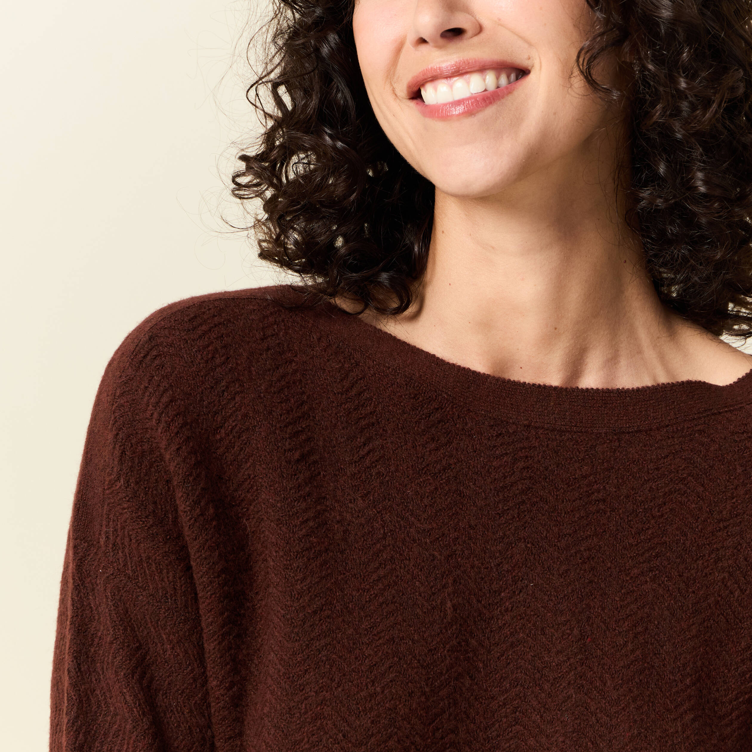 pull manches longues marron femme Pull manches longues marron femme