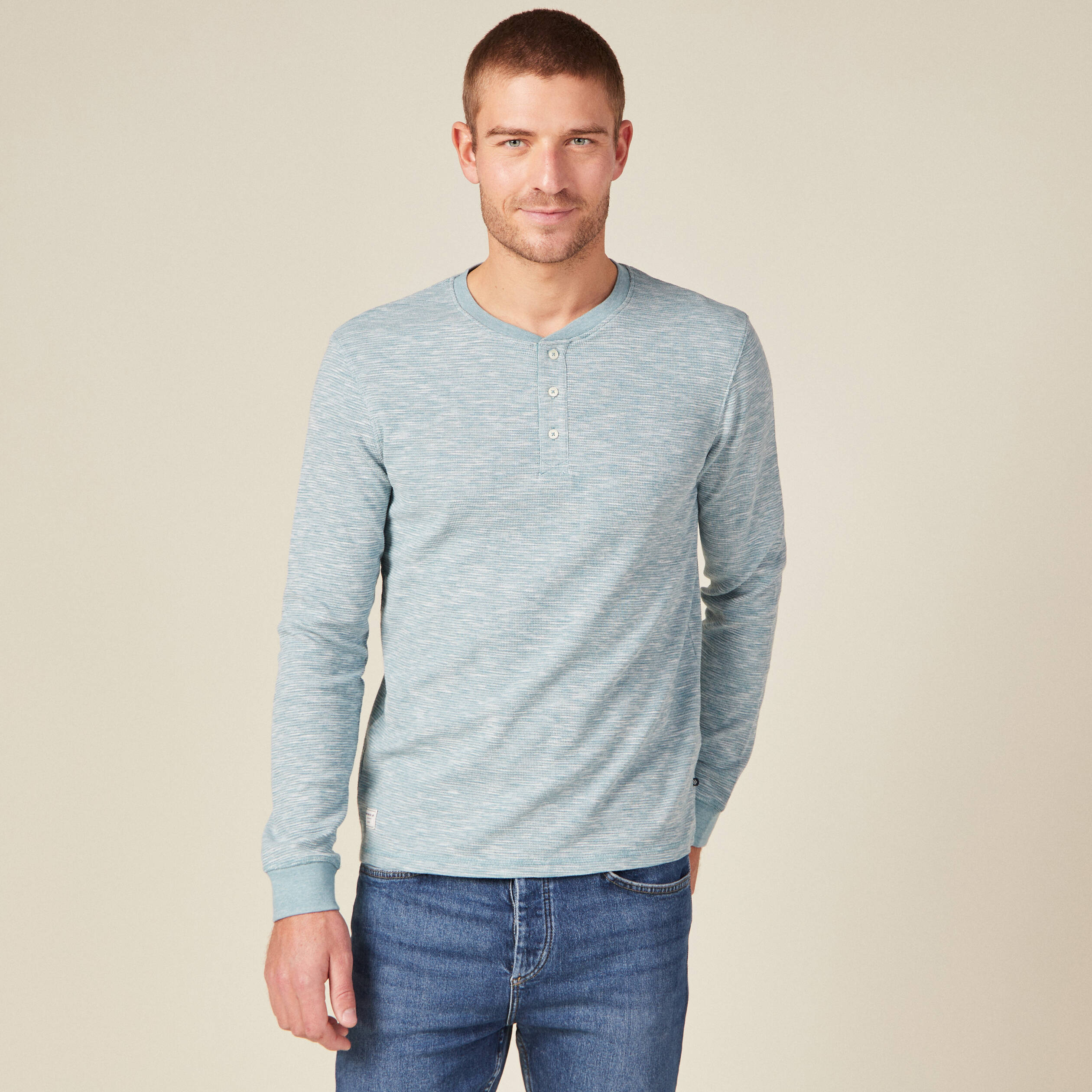 t shirt eco responsable bleu gris homme T-shirt éco-responsable bleu gris homme