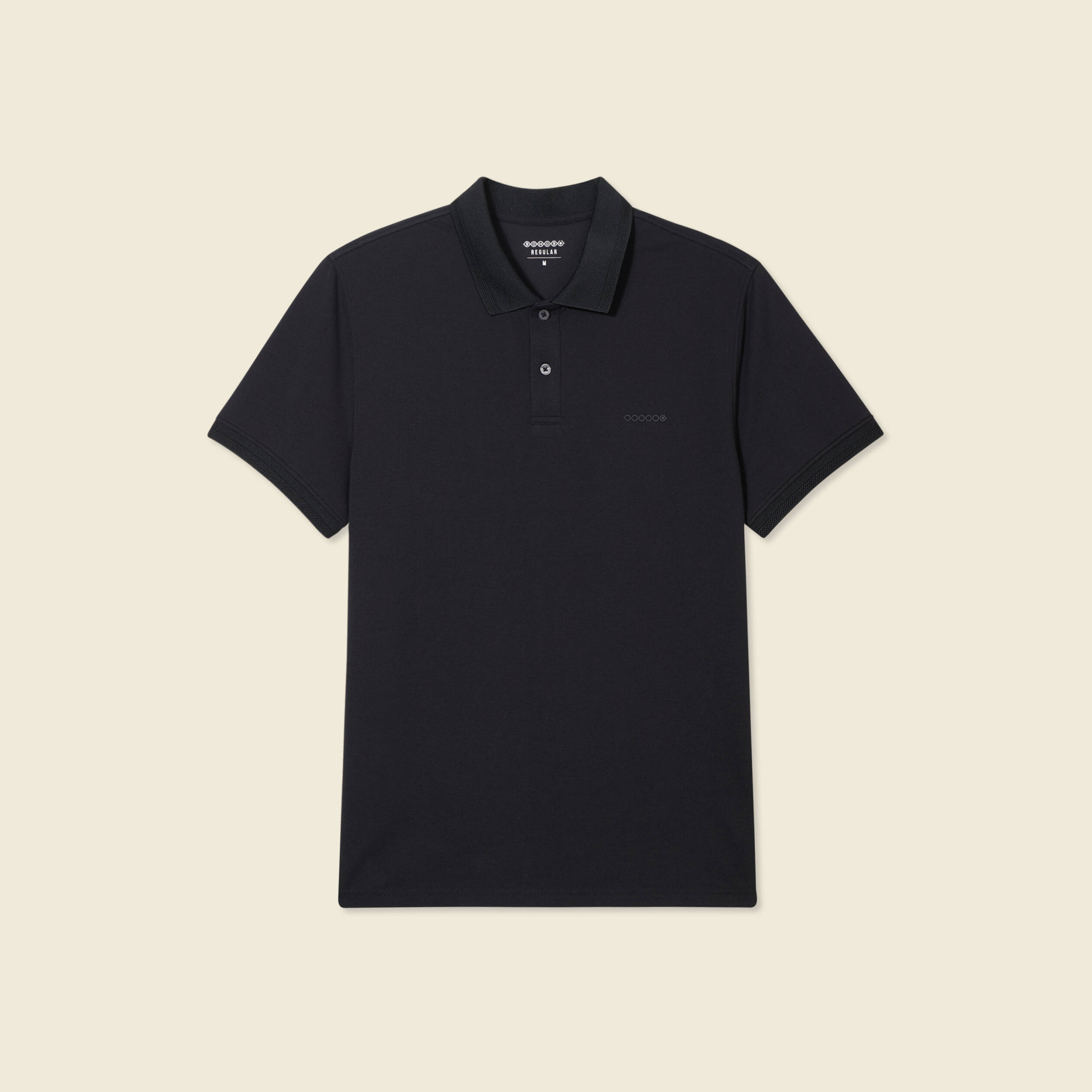 Polo manches courtes noir homme