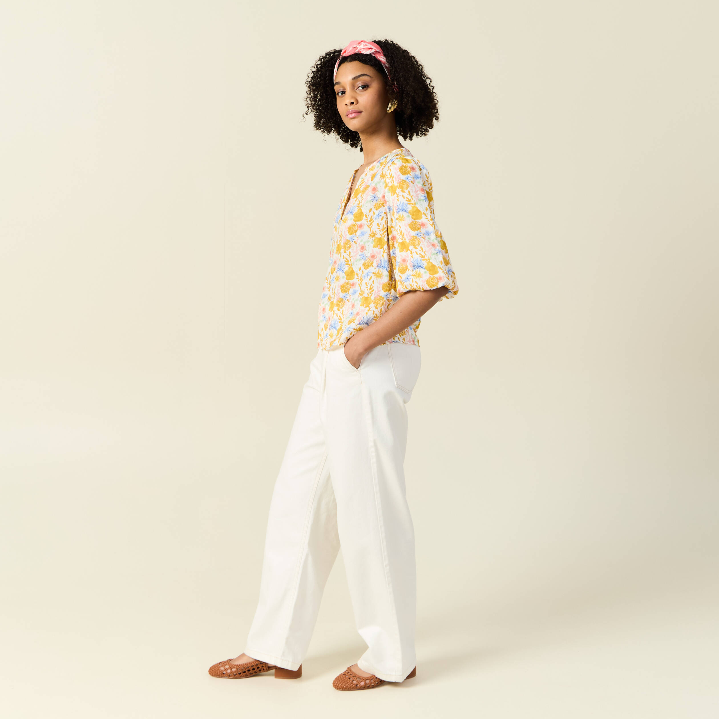 blouse manches courtes multicolore femme Blouse manches courtes multicolore femme