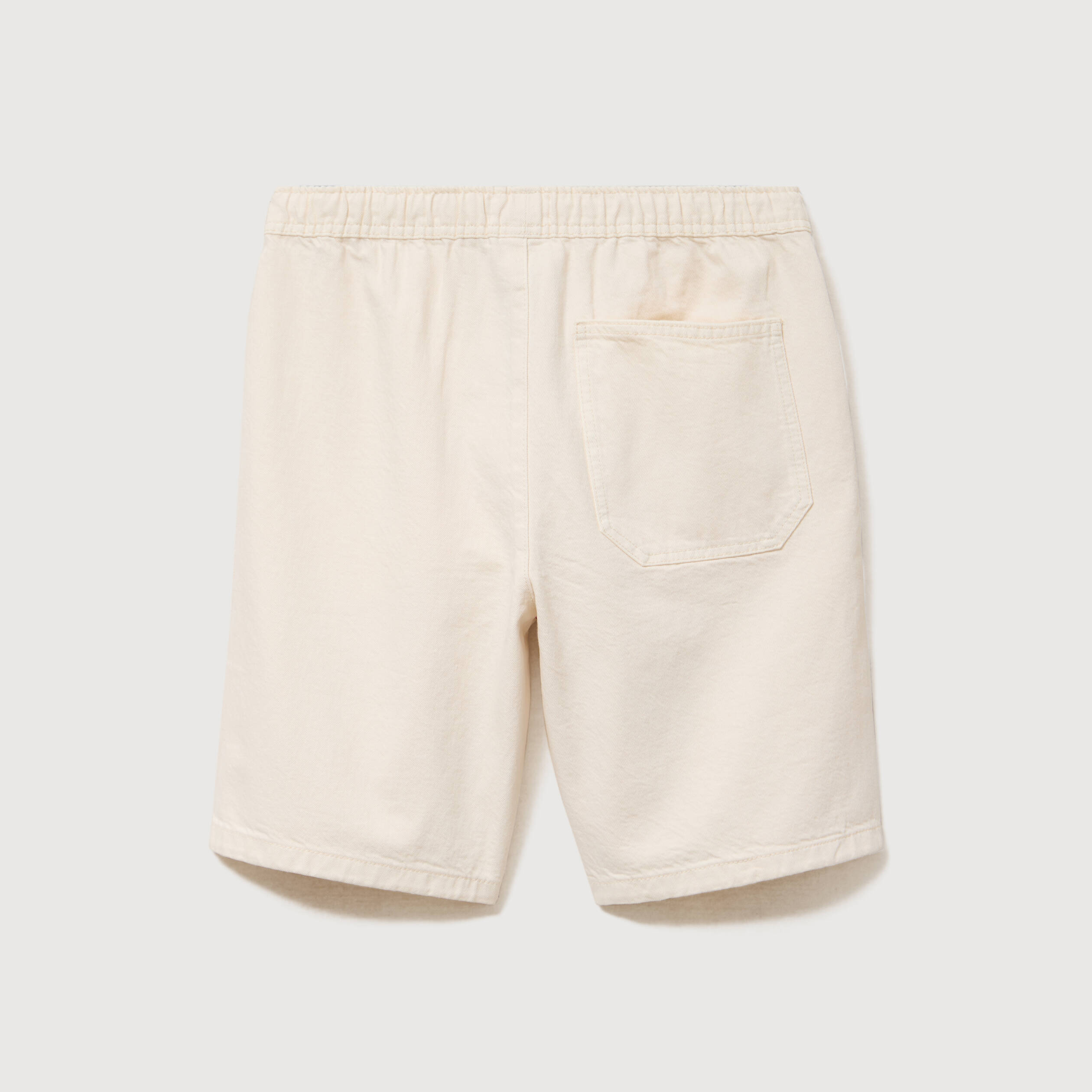 Bermuda en coton ecru homme