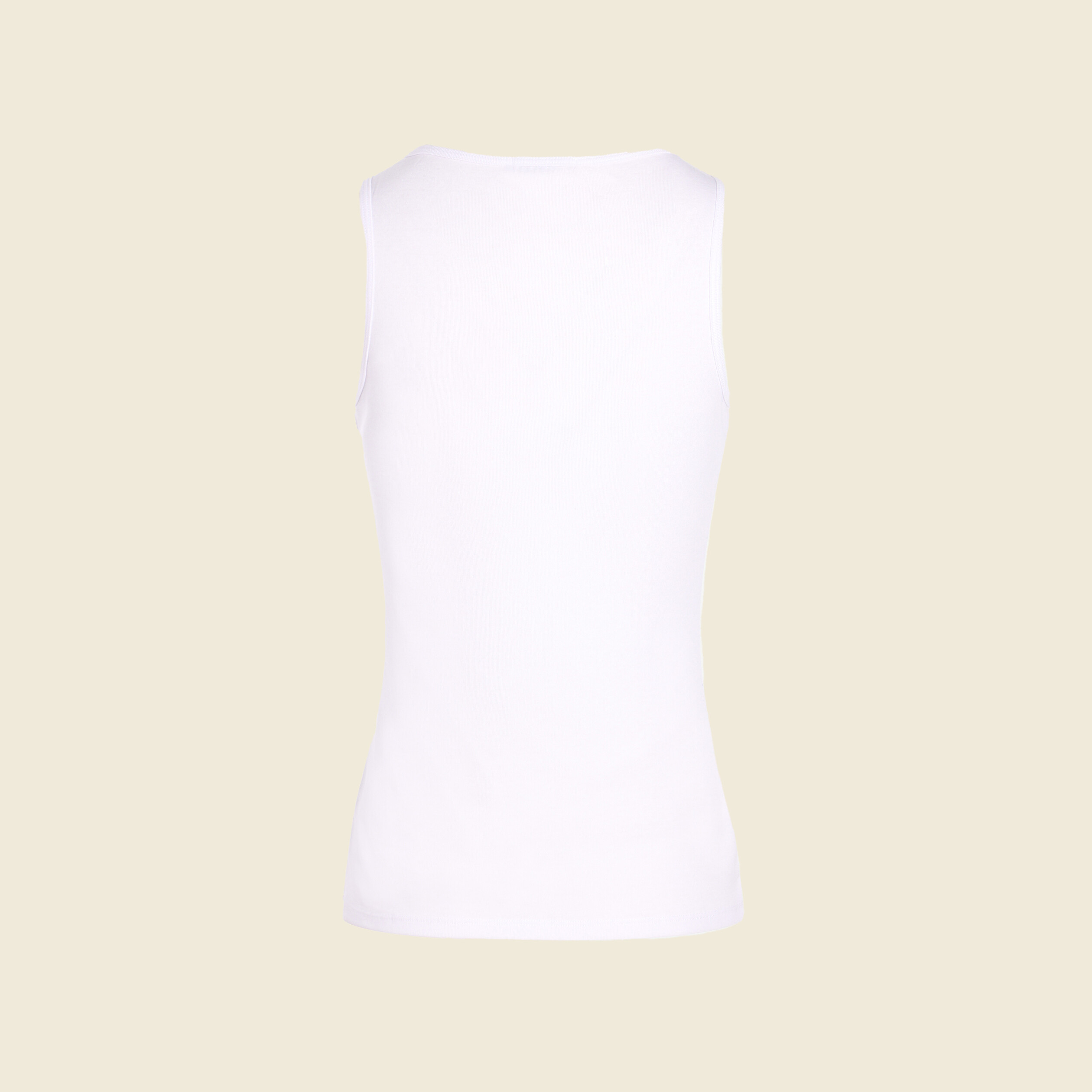 Débardeur femme uni col arrondi Instinct blanc femme