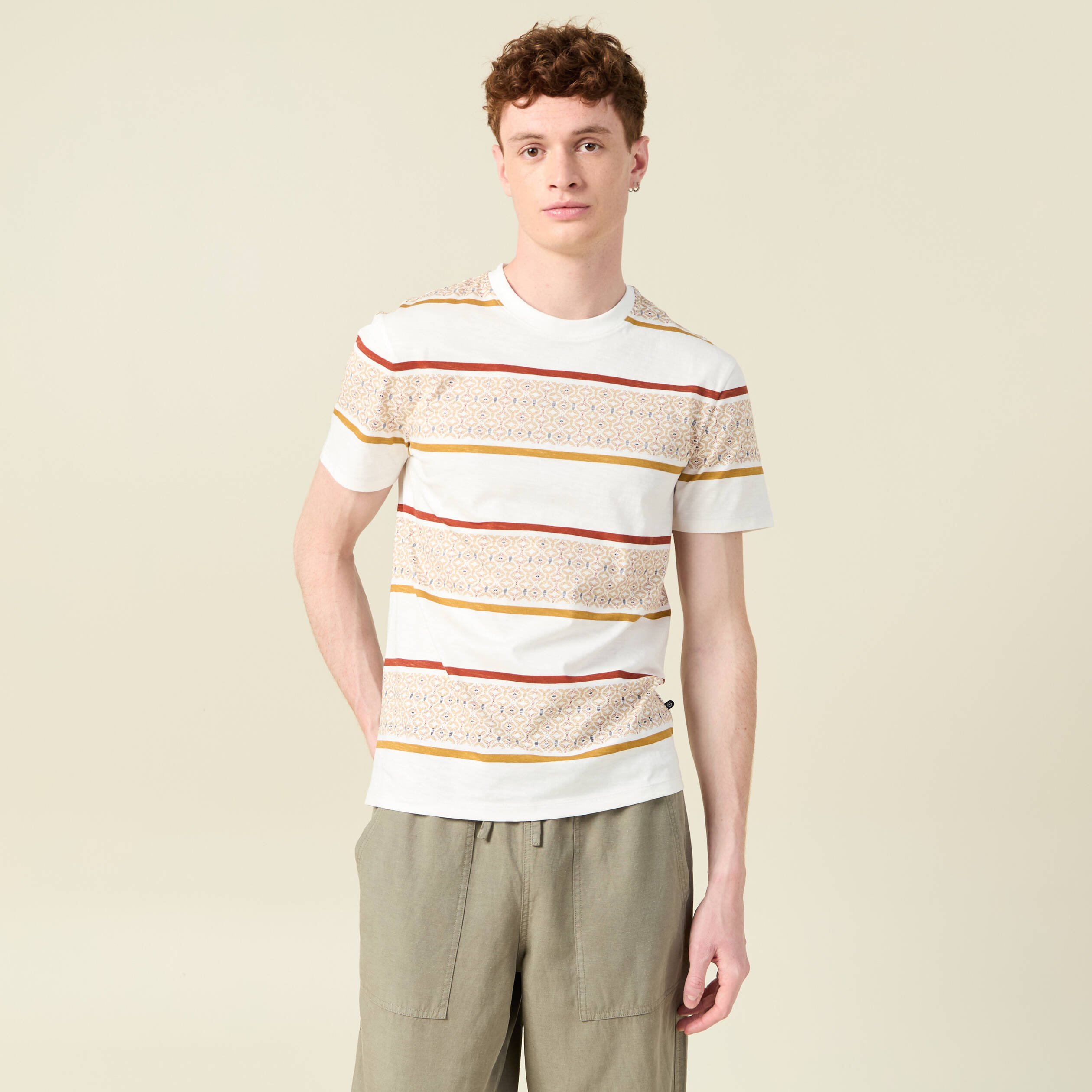 t shirt eco responsable ecru homme T-shirt éco-responsable ecru homme