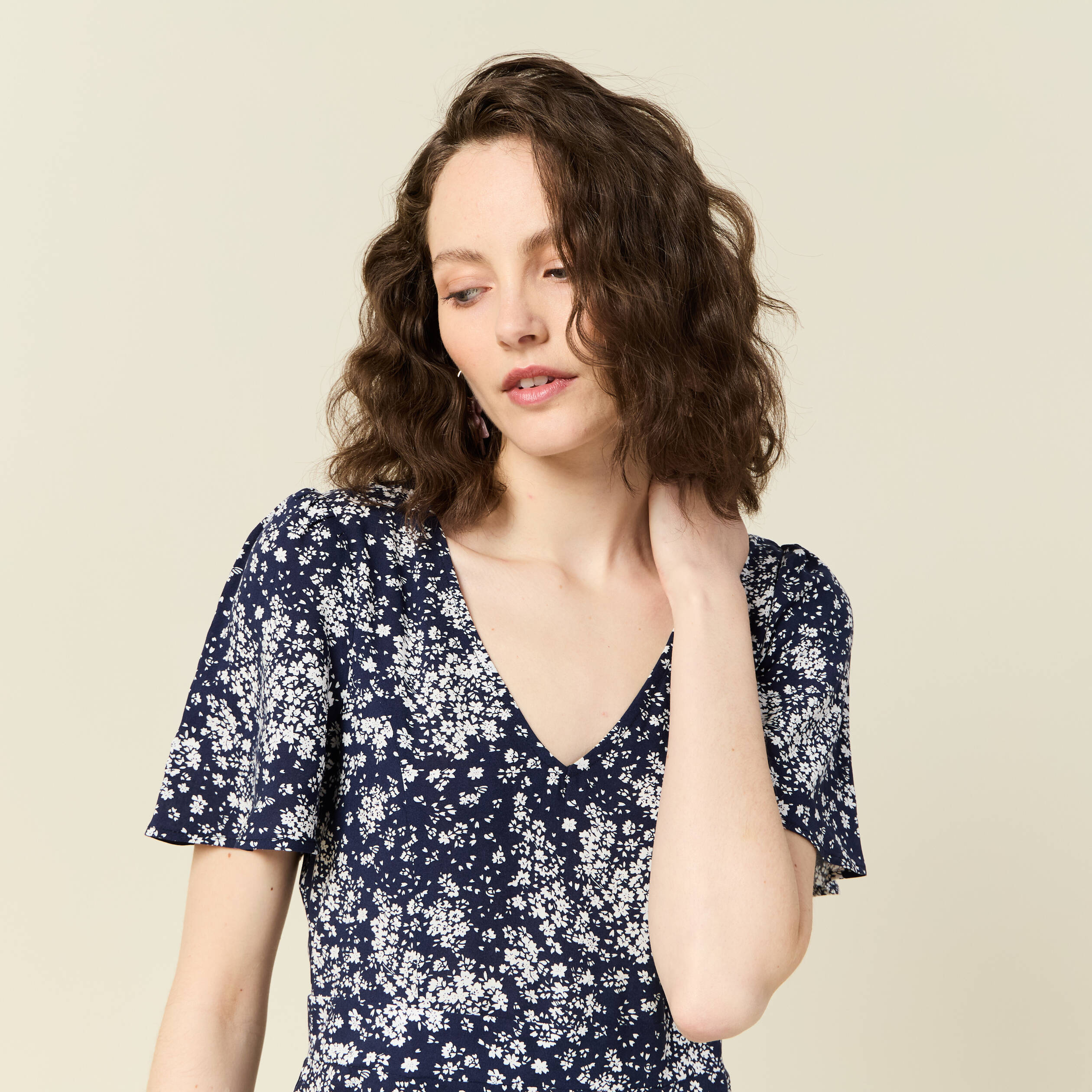 robe longue eco responsable bleu femme Robe longue éco-responsable bleu femme