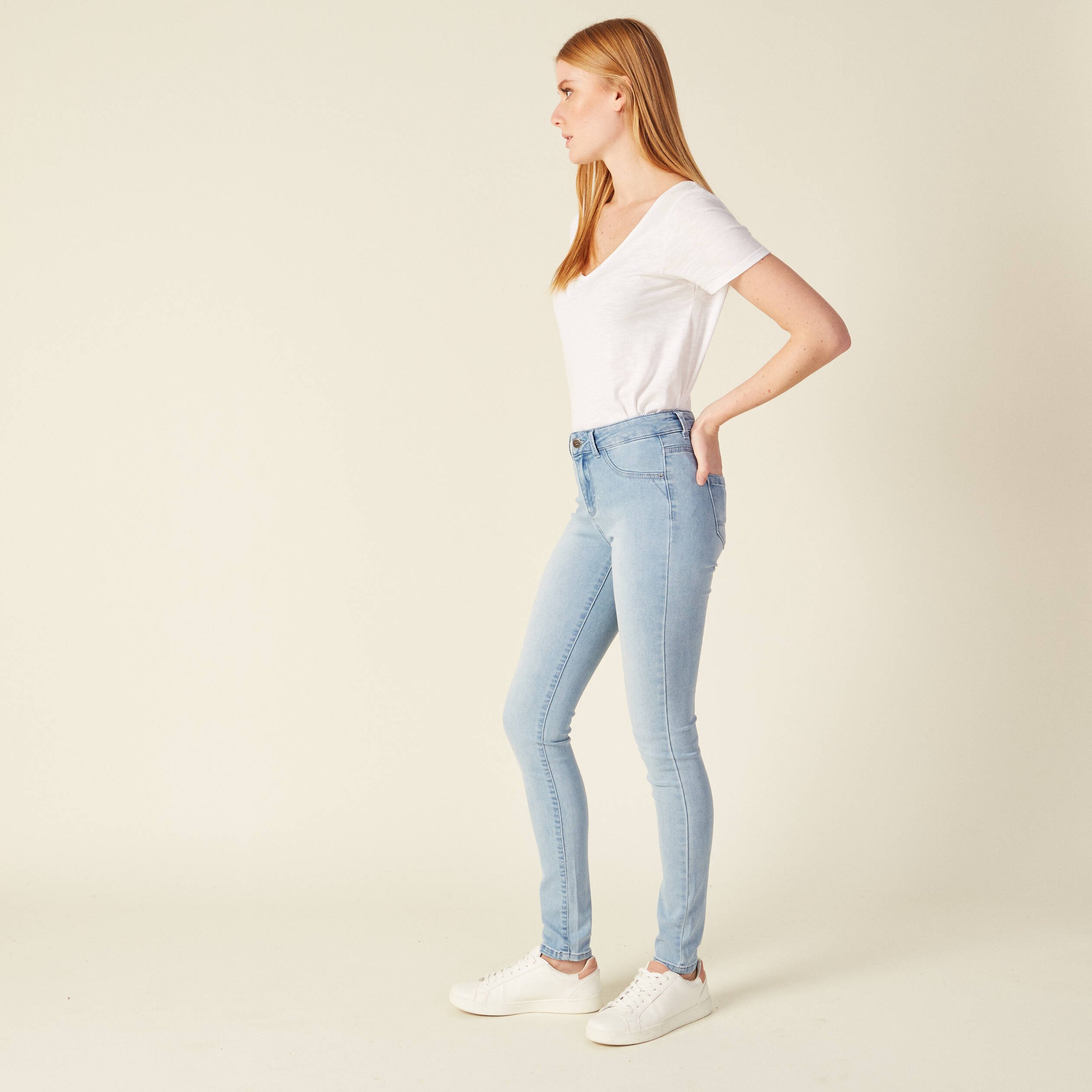 jeans jegging denim bleach femme Jeans jegging denim bleach femme