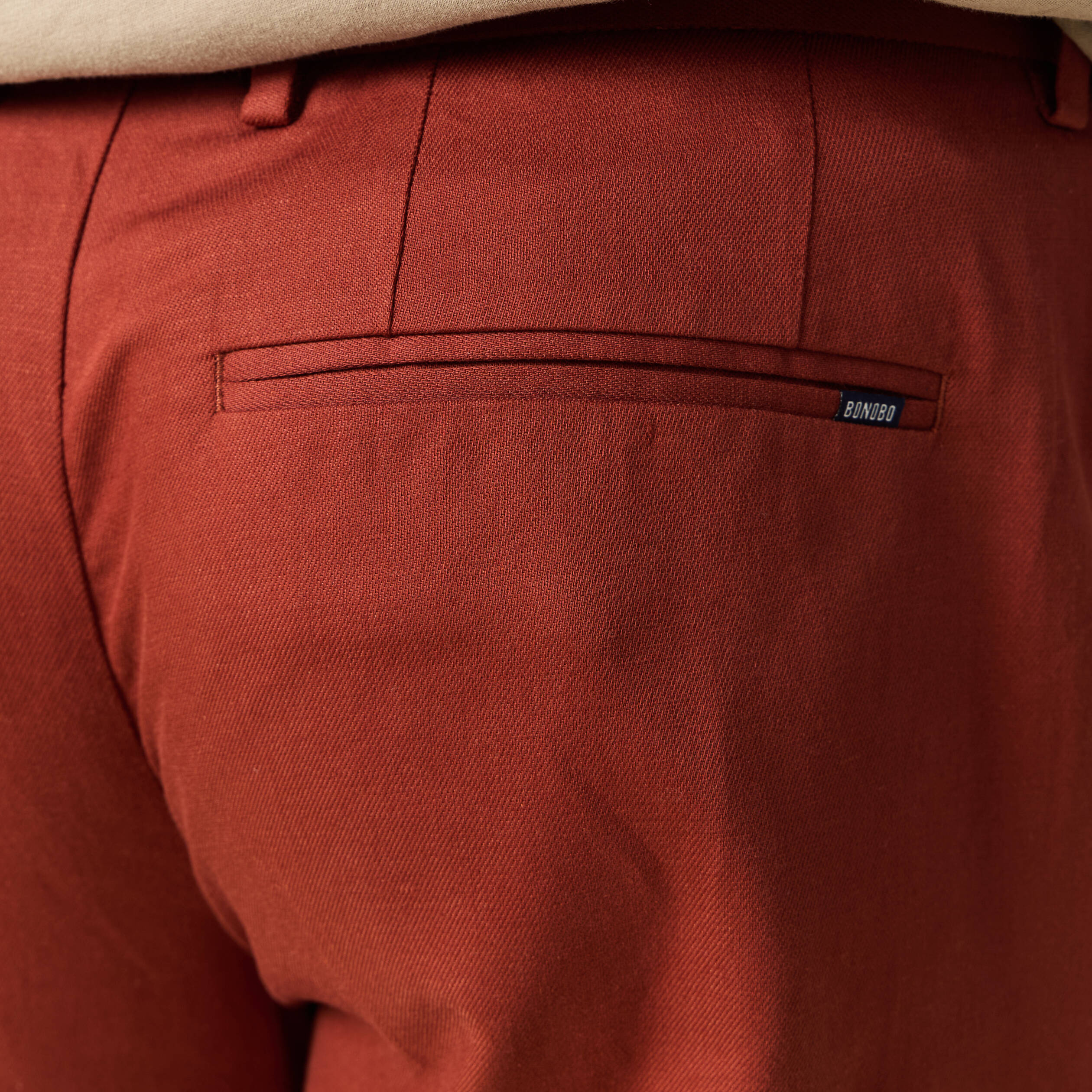 pantalon chino marron cognac homme Pantalon chino marron cognac homme