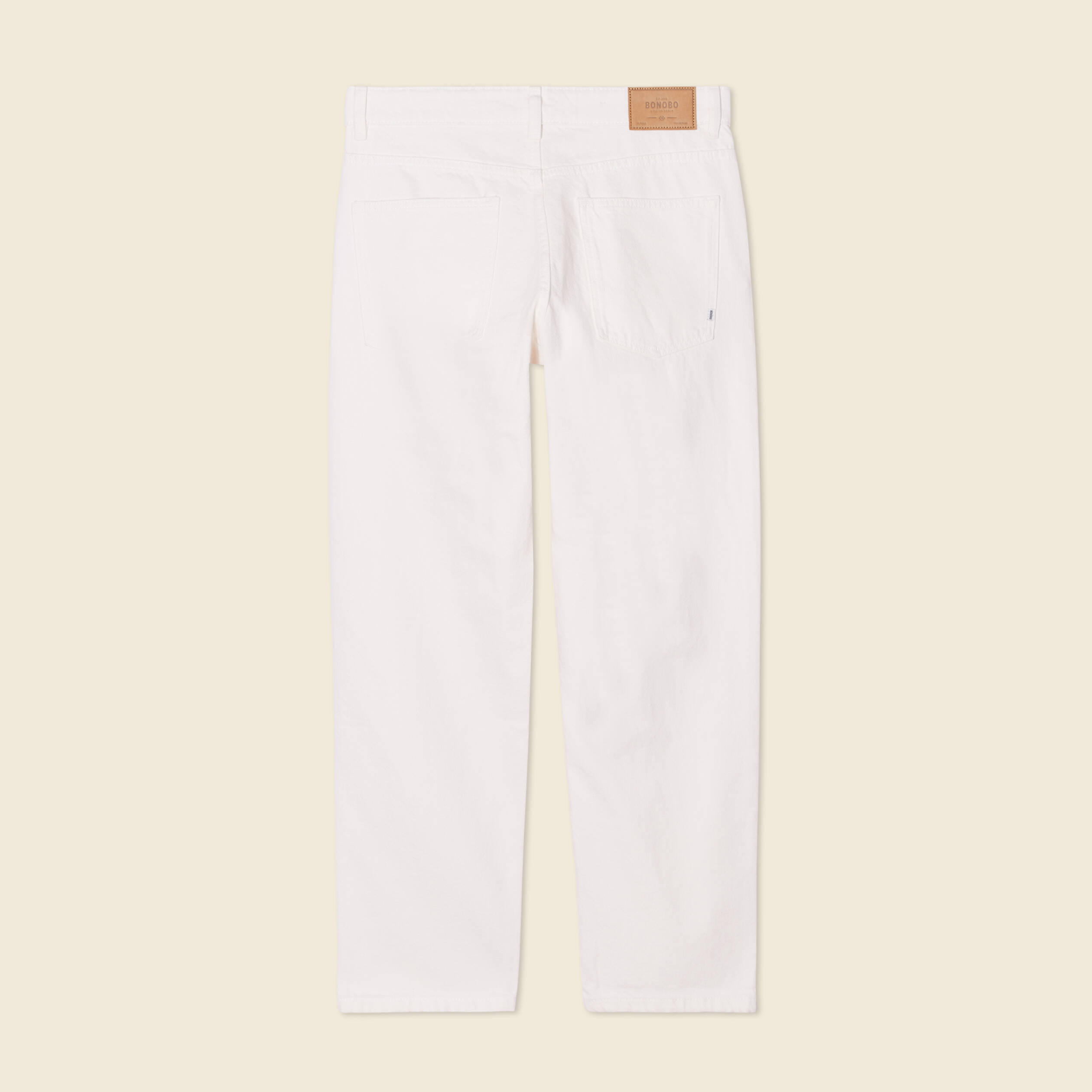 jeans relax 5 poches denim blanc homme Jeans relax 5 poches denim blanc homme