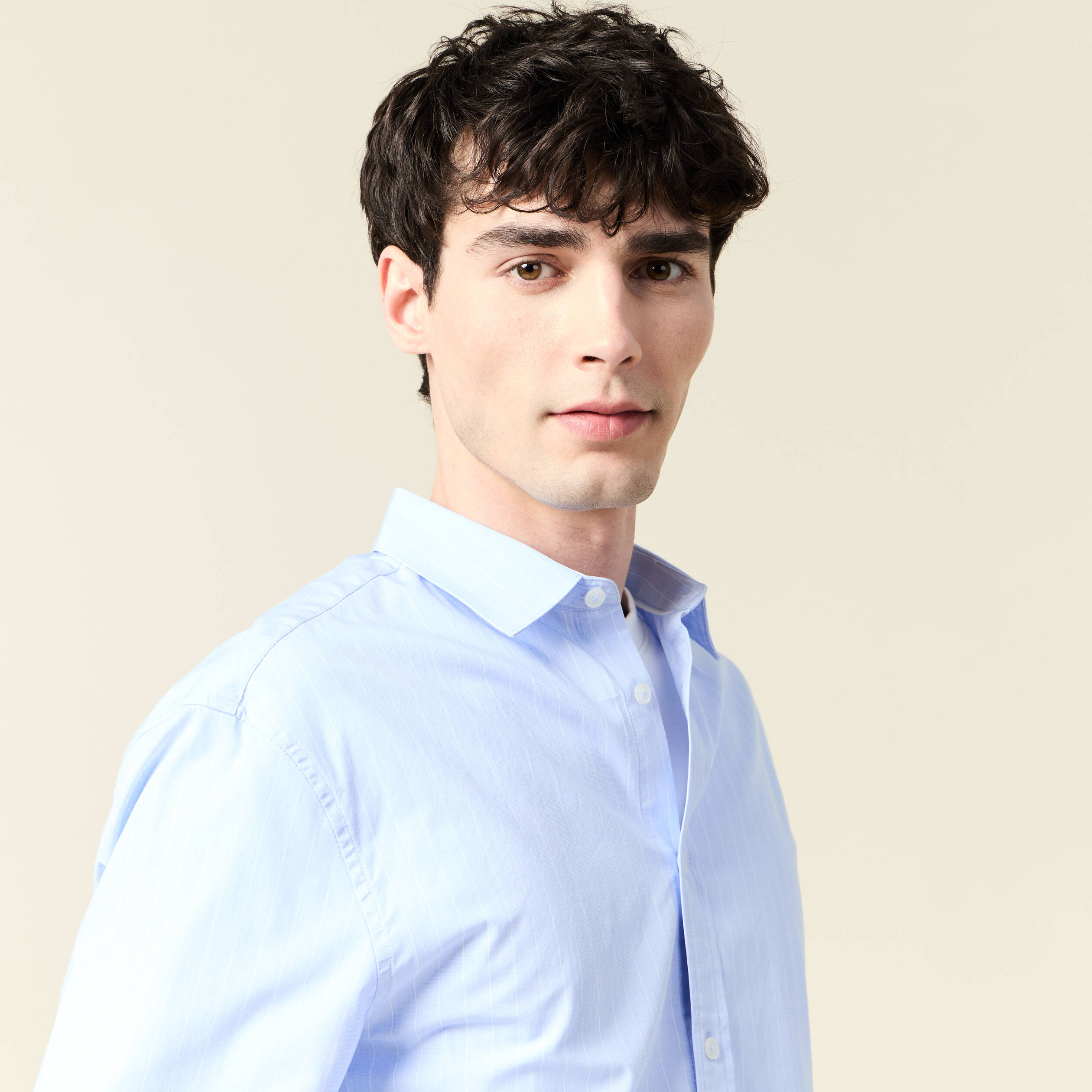 chemise manches longues bleu ciel homme Chemise manches longues bleu ciel homme