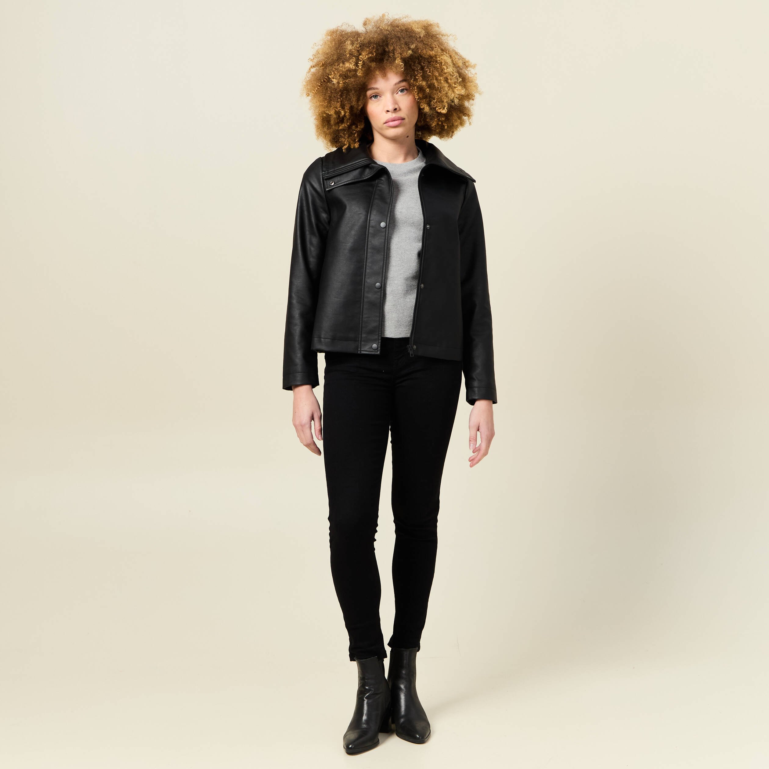 sweat manches longues oversize gris femme Sweat manches longues oversize gris femme