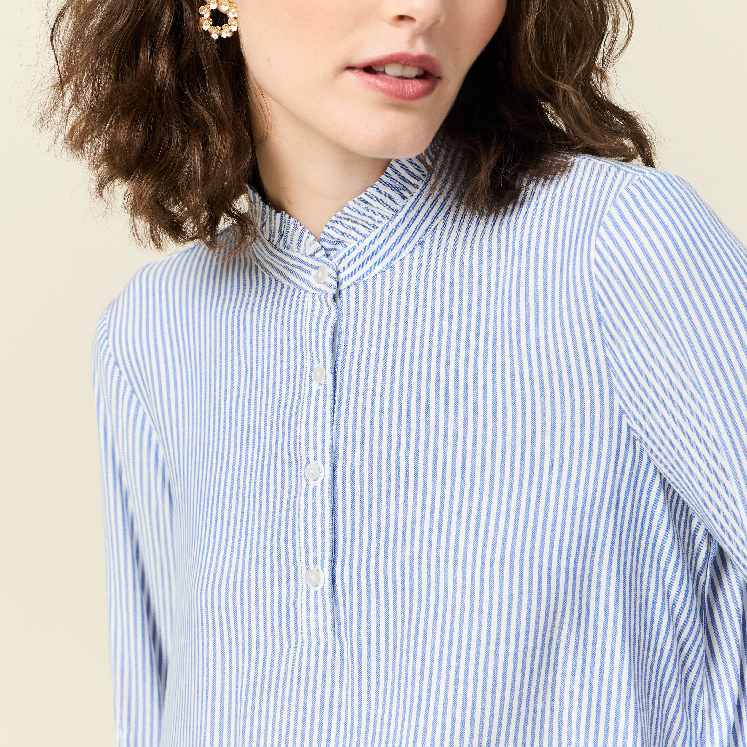 blouse manches longues ecru femme Blouse manches longues ecru femme