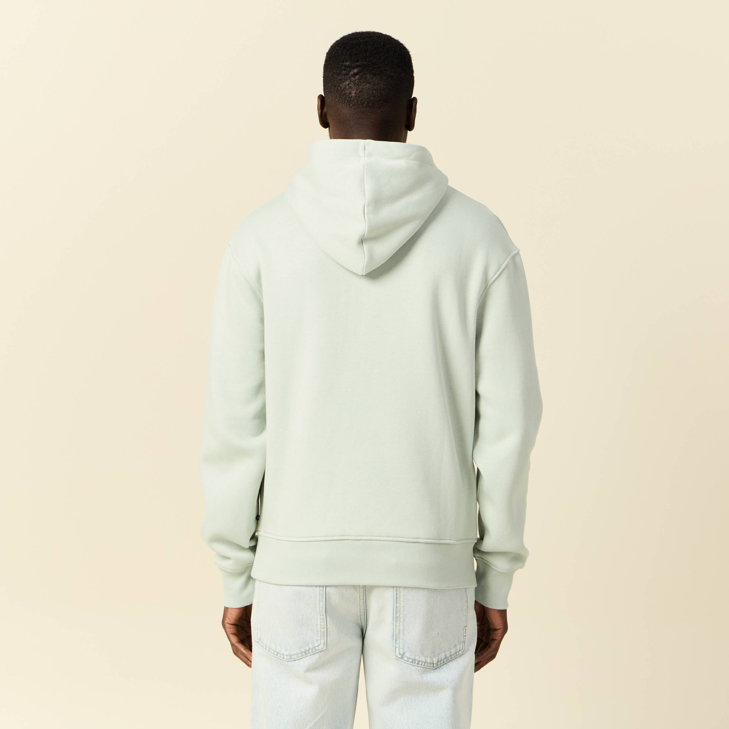 sweat a capuche vert clair homme Sweat à capuche vert clair homme
