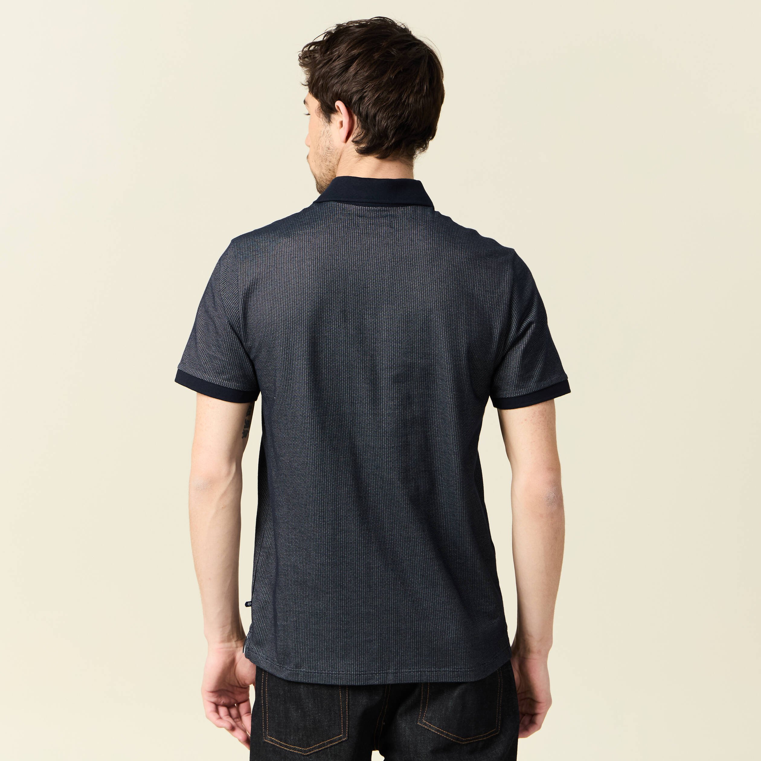 polo manches courtes bleu marine homme Polo manches courtes bleu marine homme