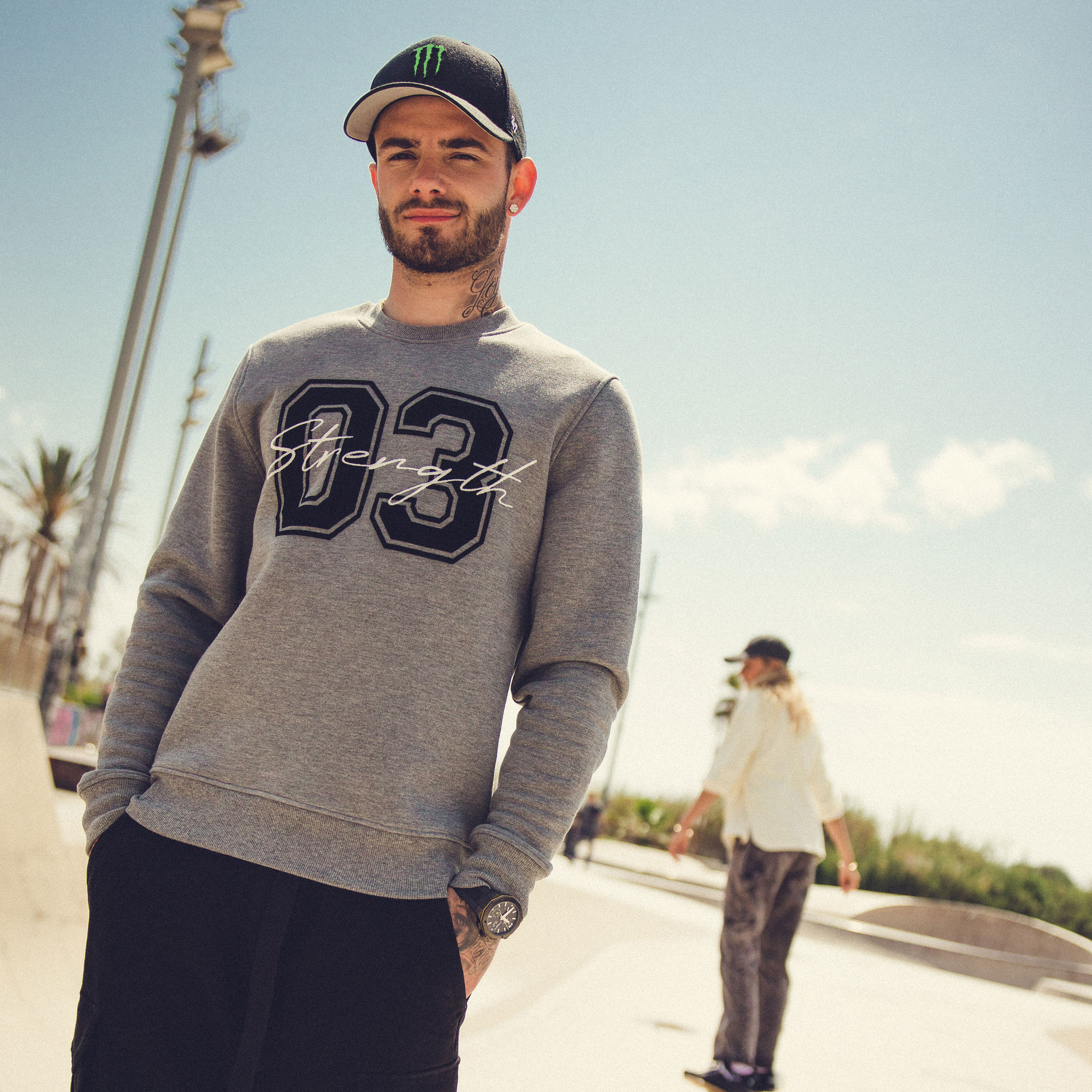 Sweat manche top longue