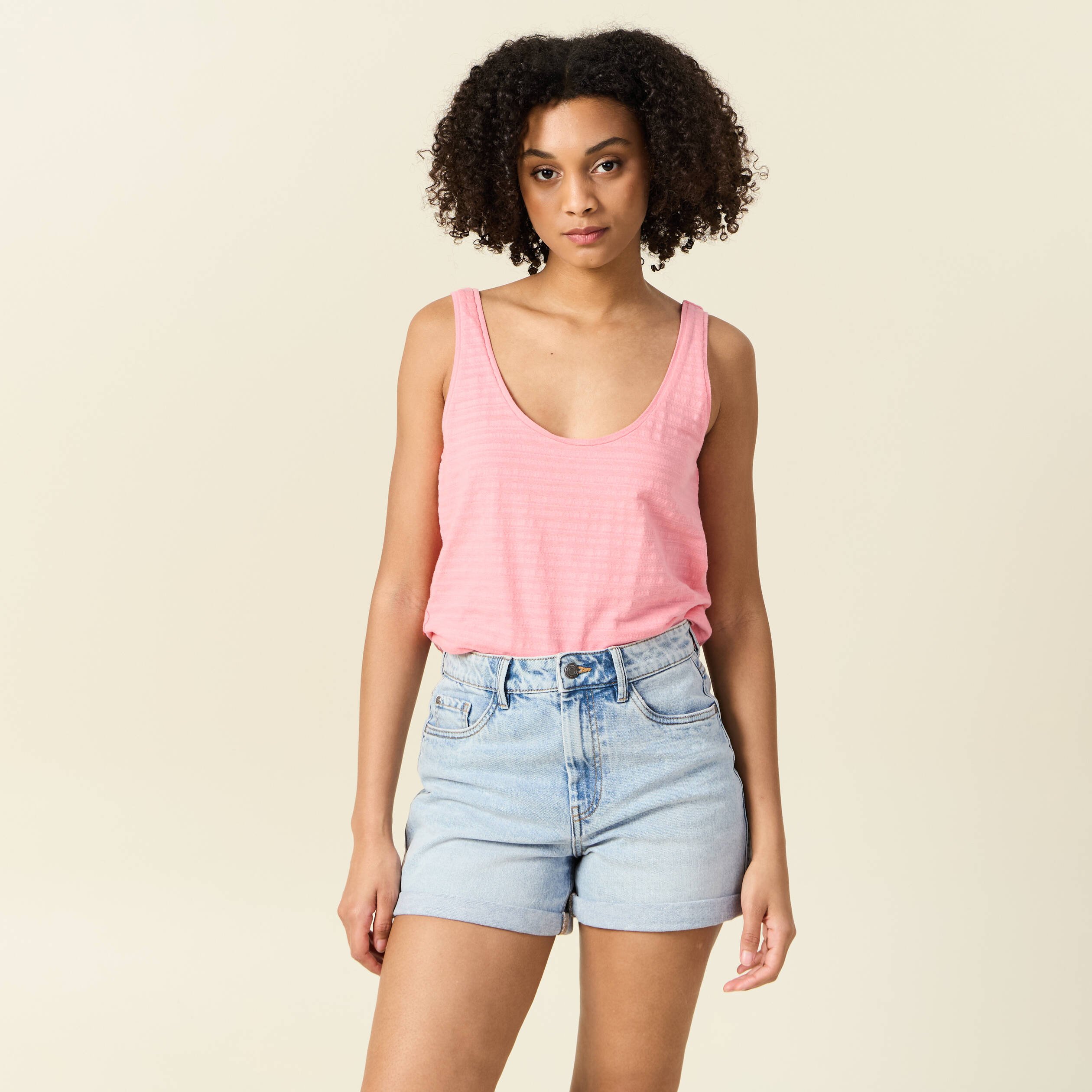 debardeur sans manches rose femme Débardeur sans manches rose femme