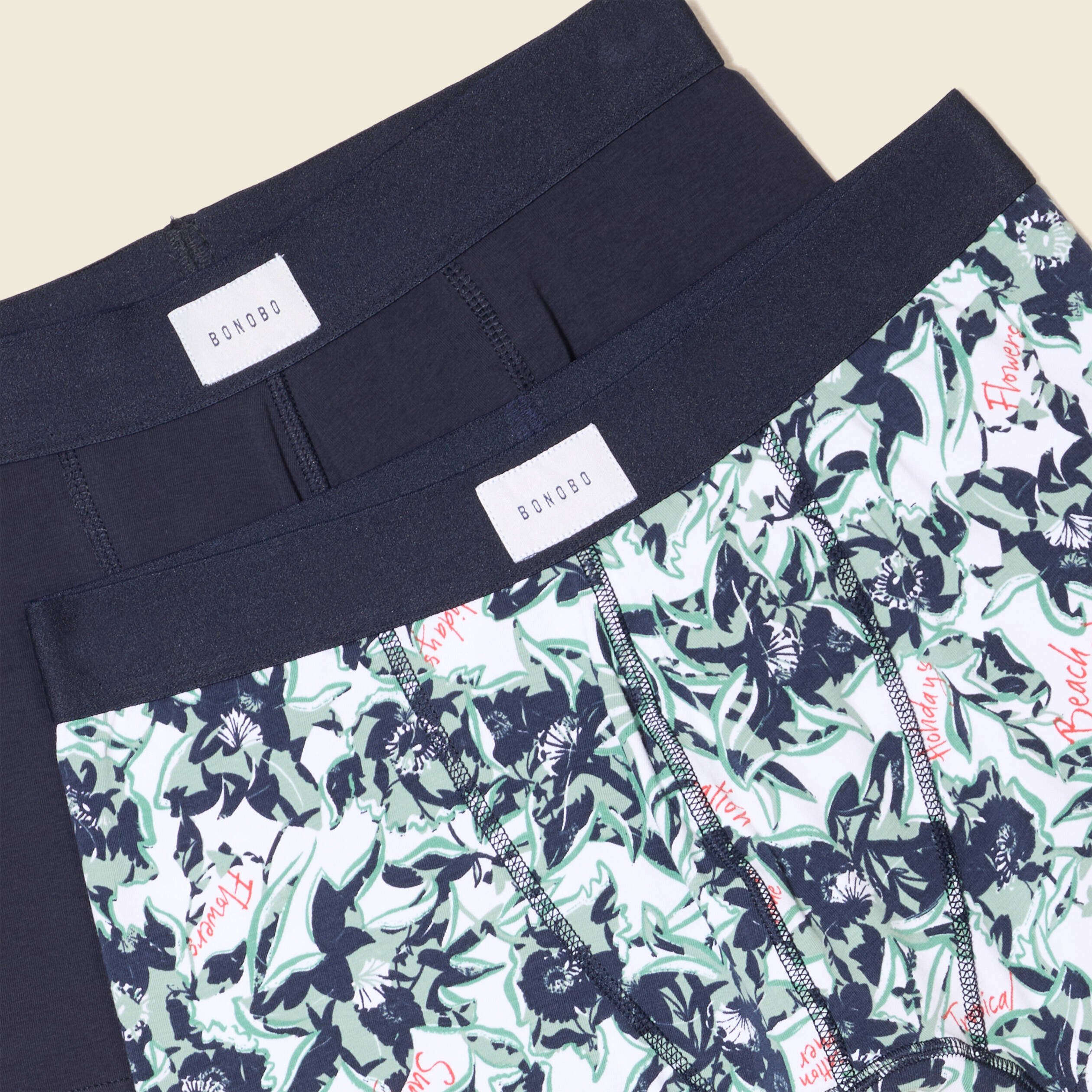 lot 2 boxers vert homme Lot 2 boxers vert homme