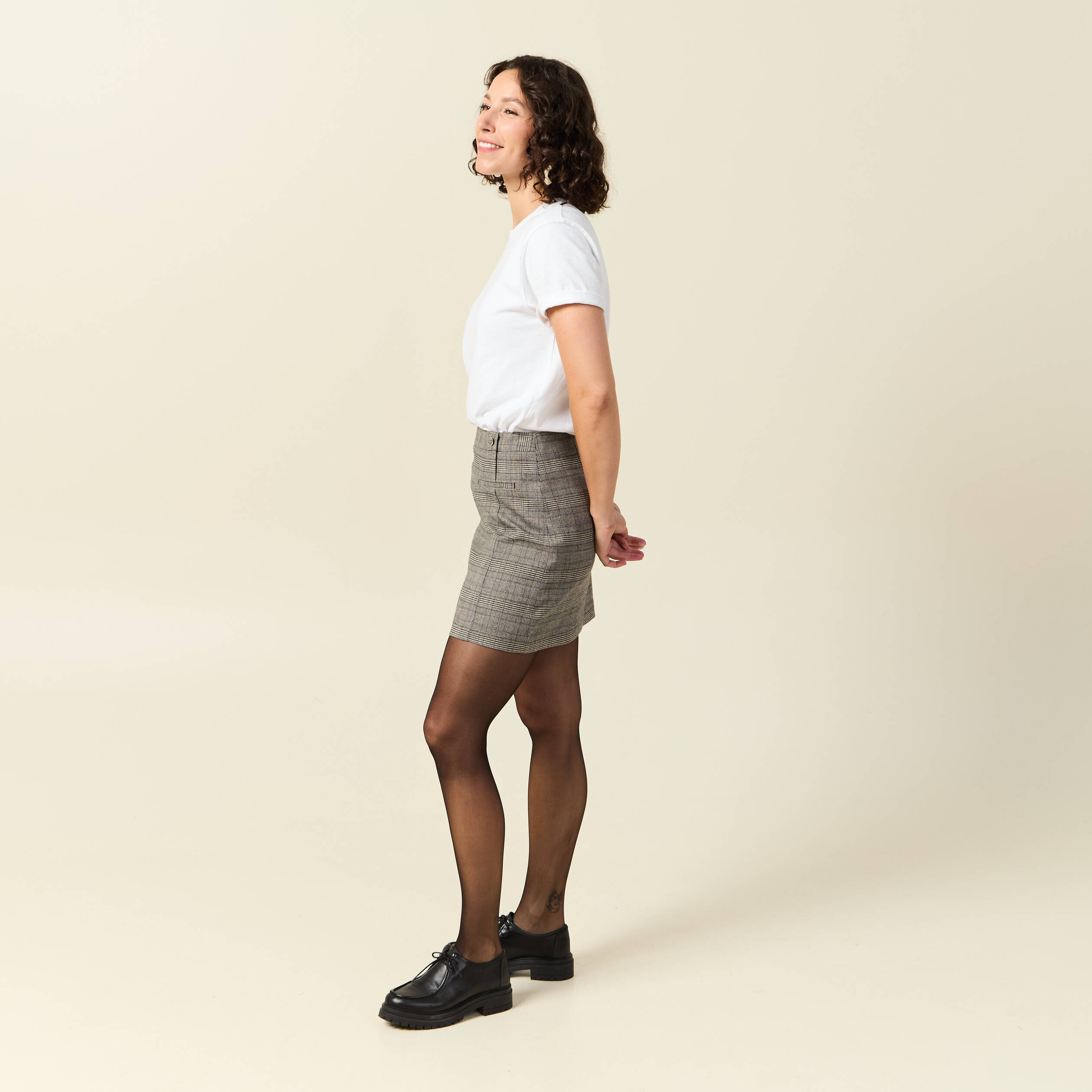 Jupe courte noir femme