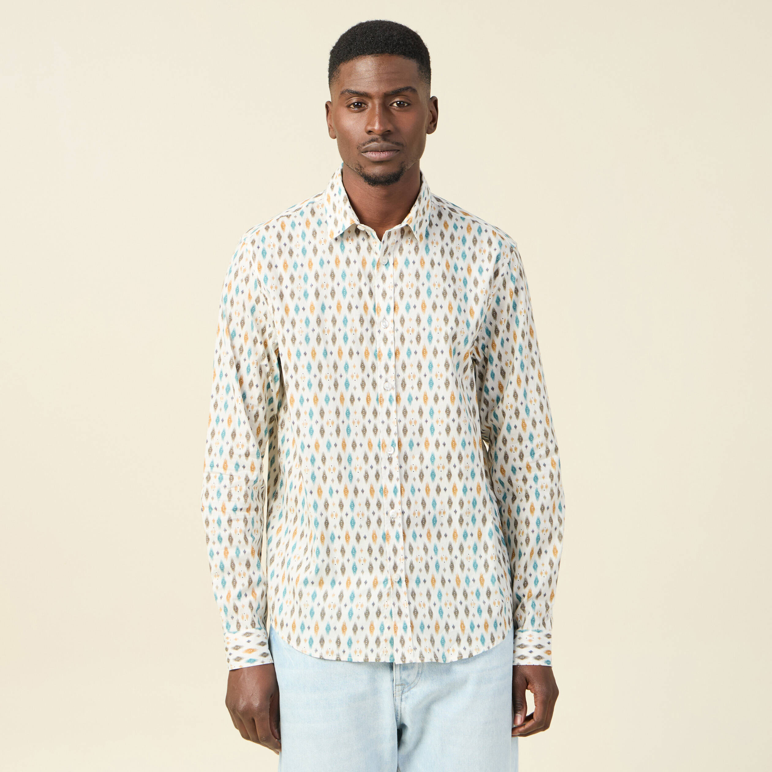 chemise manches longues blanc homme Chemise manches longues blanc homme
