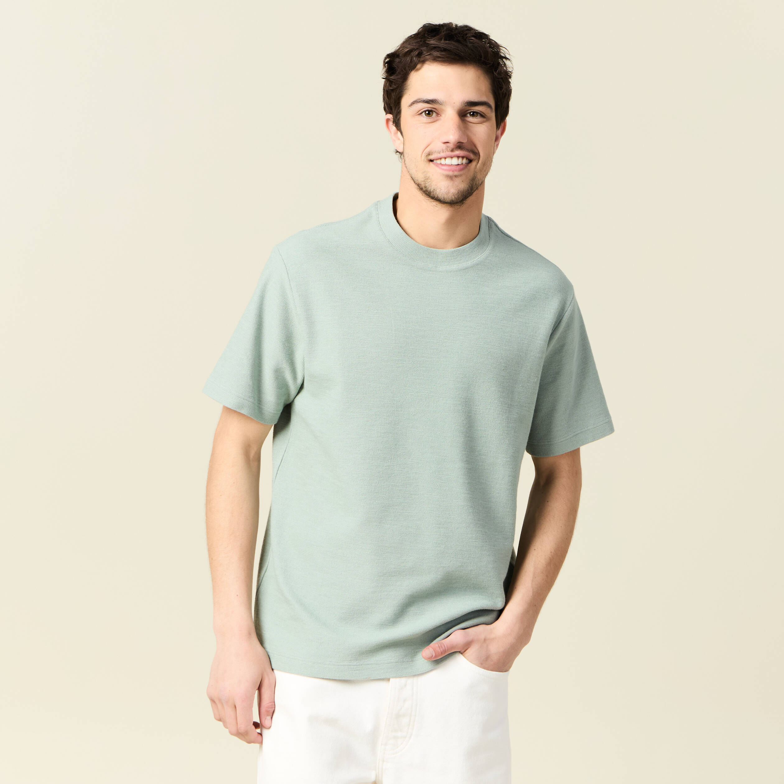 t shirt manches courtes vert olive homme T-shirt manches courtes vert olive homme