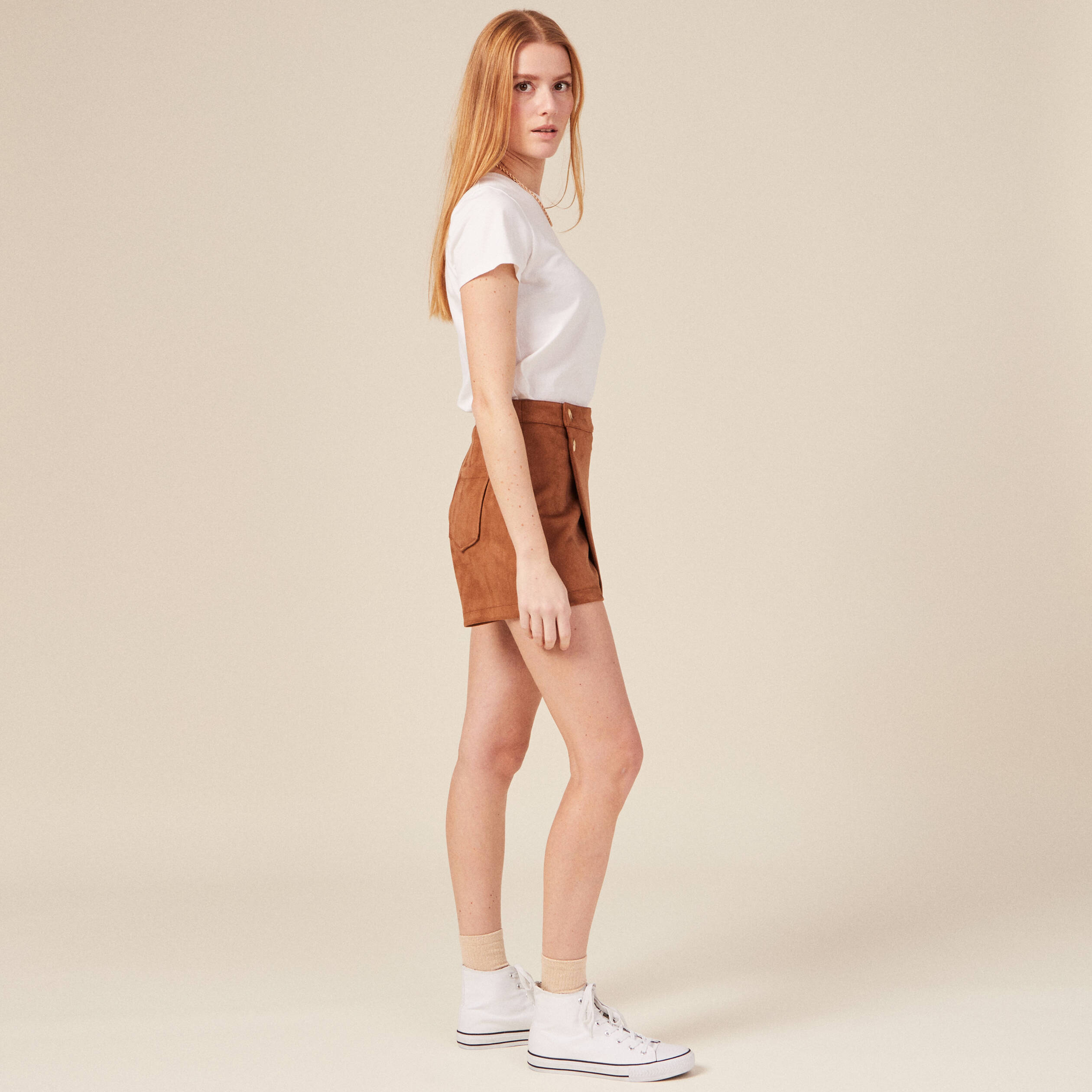 Jupe sales short suedine