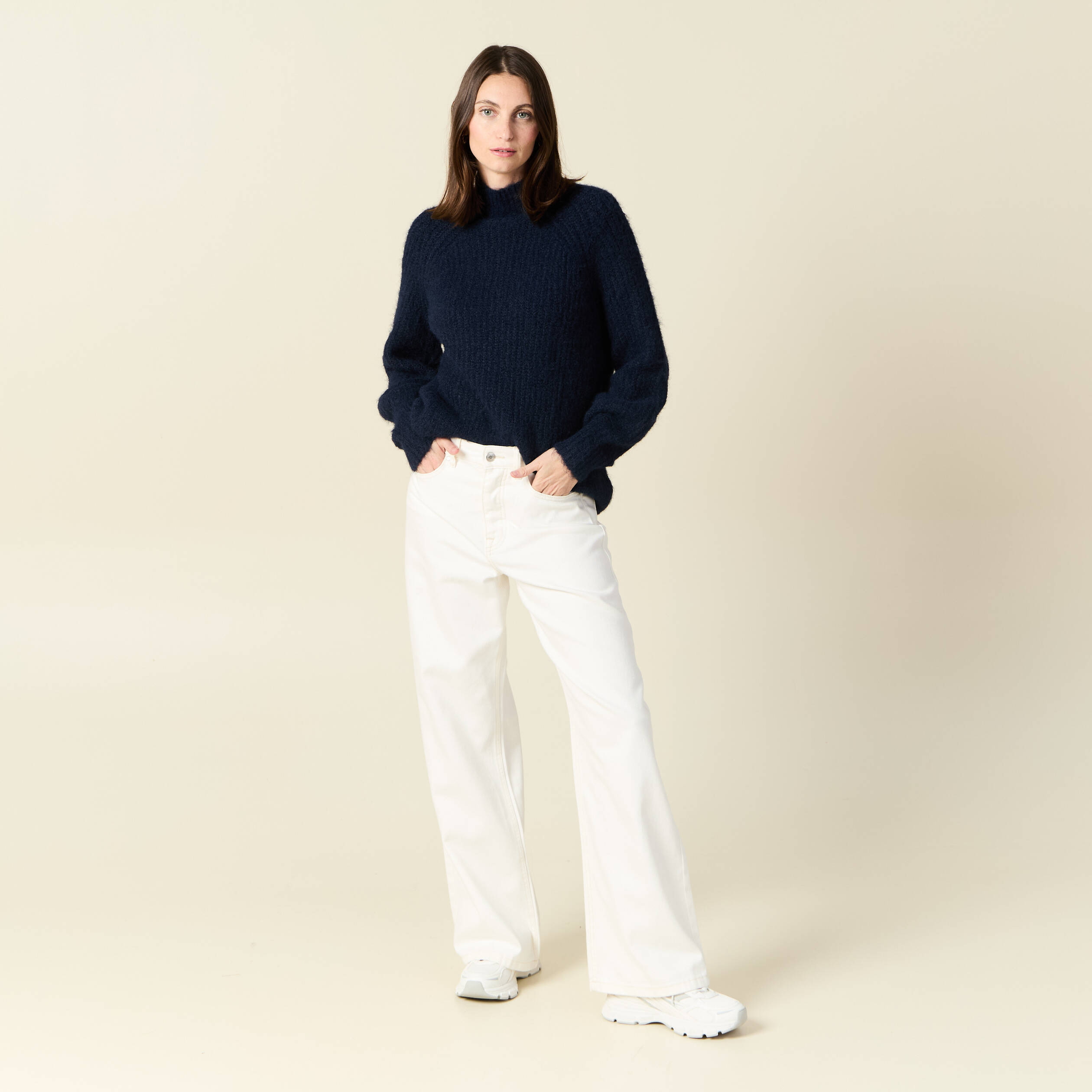 pull manches longues bleu marine femme Pull manches longues bleu marine femme