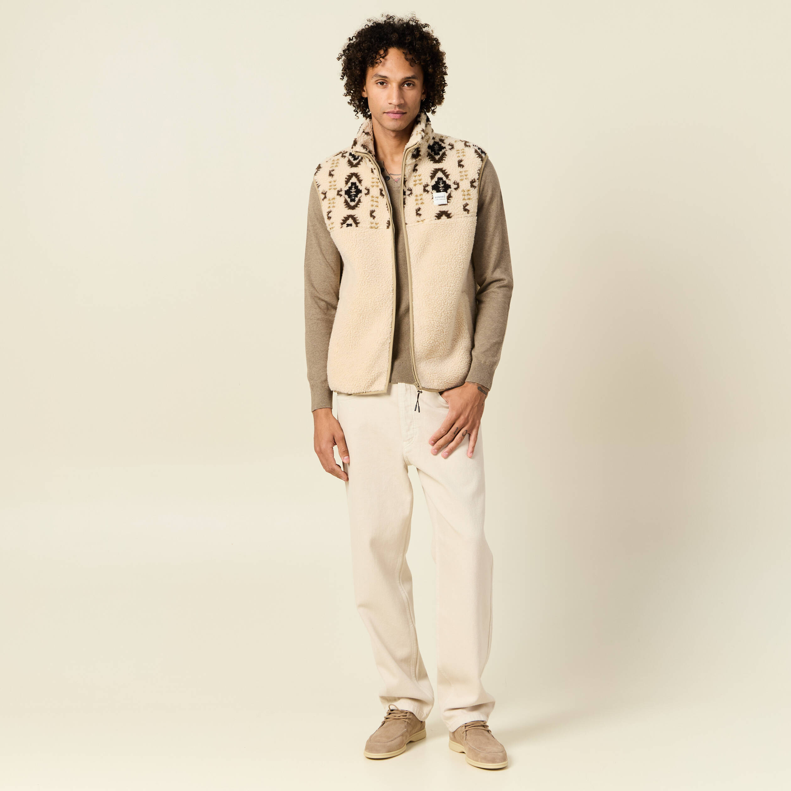 pull manches longues taupe homme Pull manches longues taupe homme