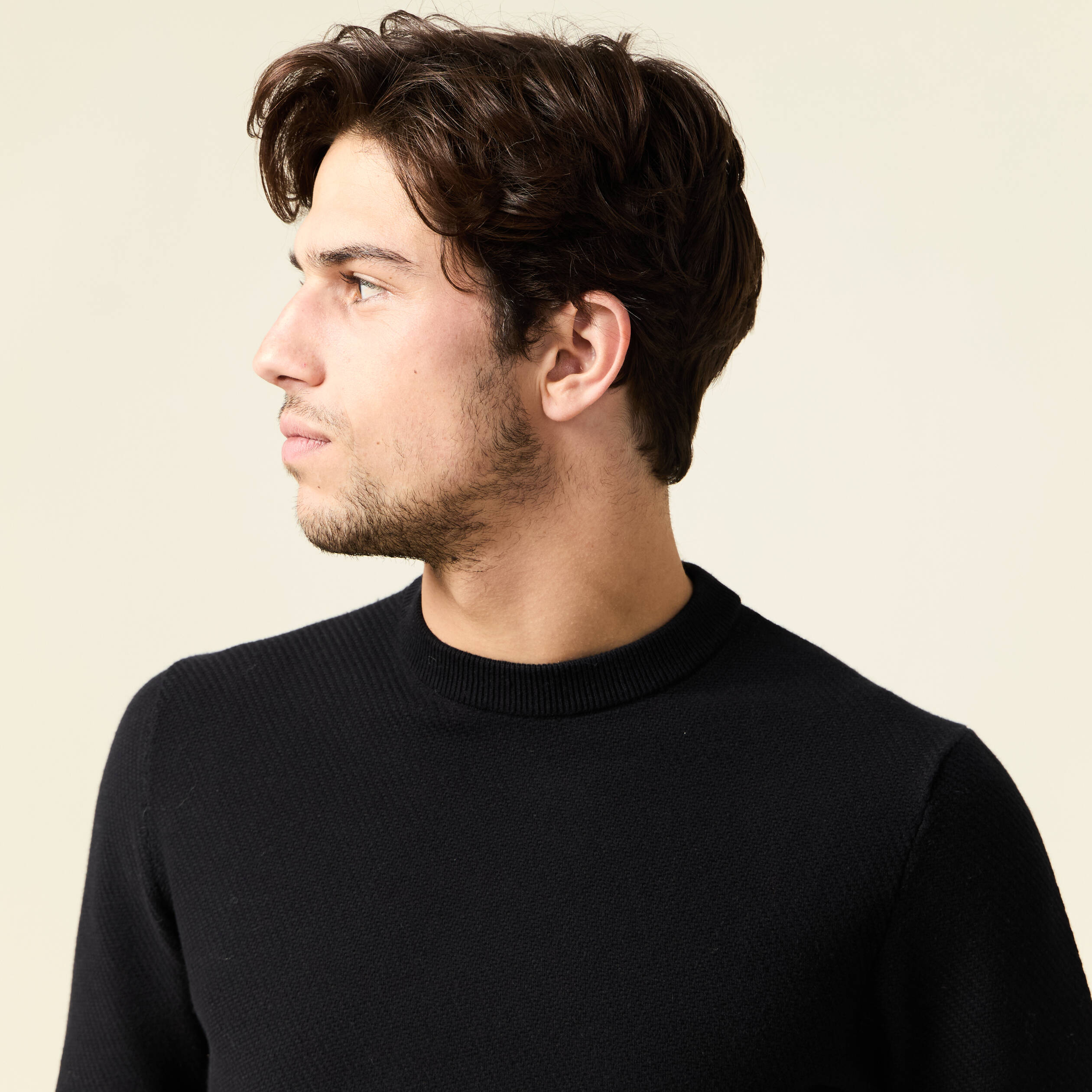 pull manches longues noir homme Pull manches longues noir homme