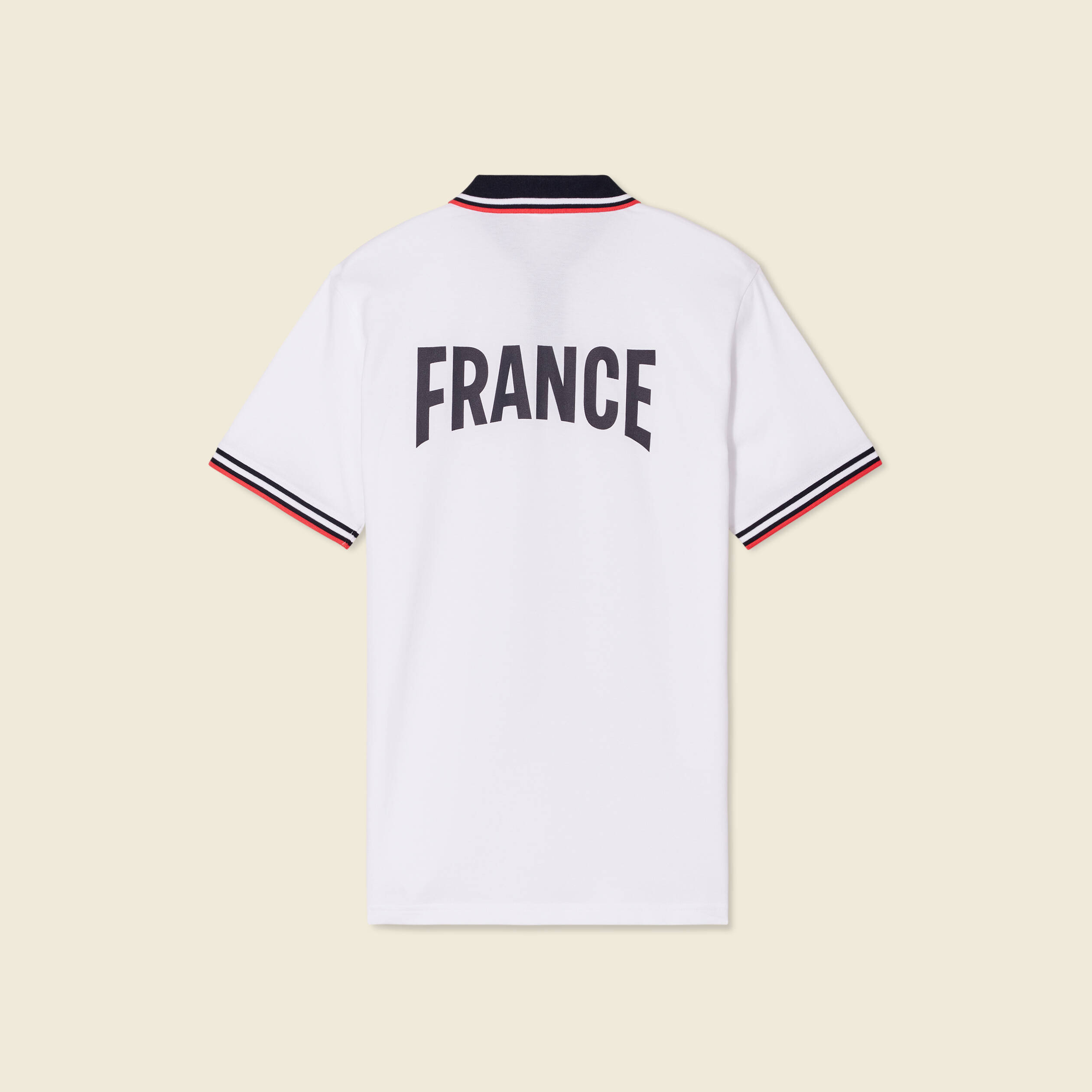 Polo manches courtes blanc homme