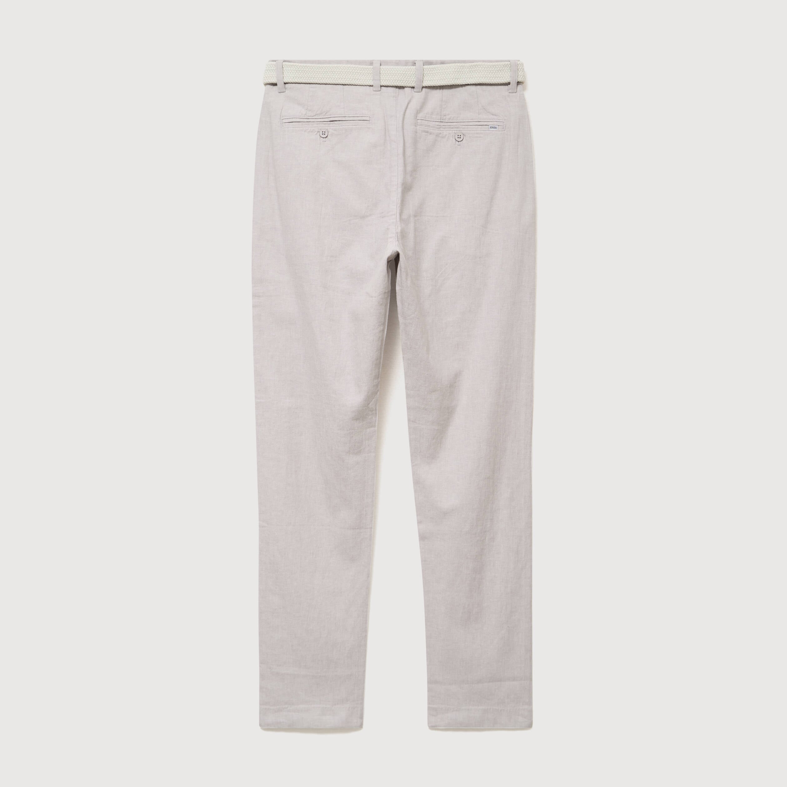 Chino coupe droite longueur 32 gris homme