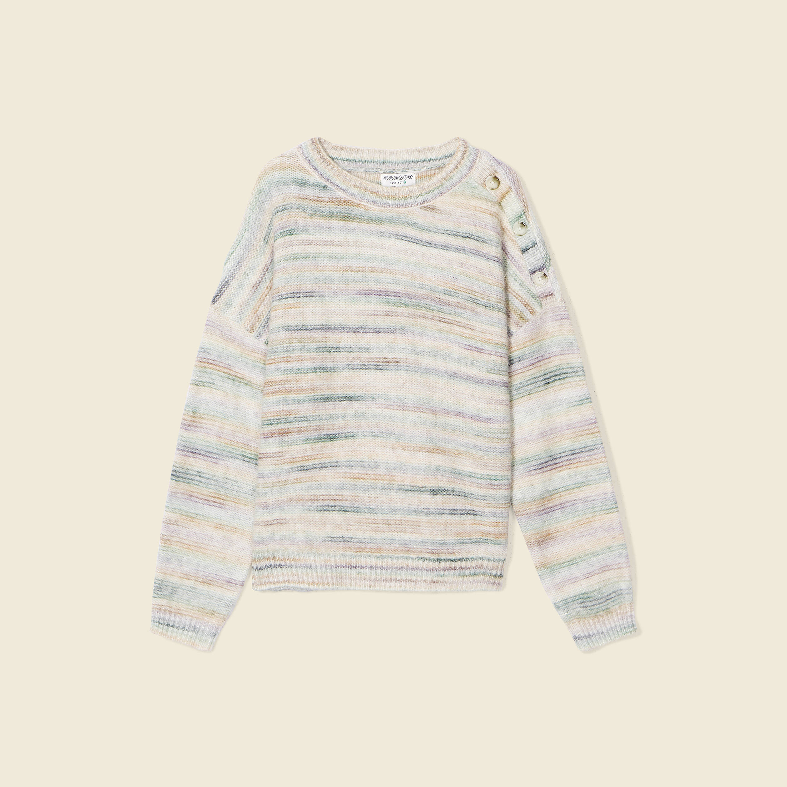 Pull éco-responsable vert foncé femme