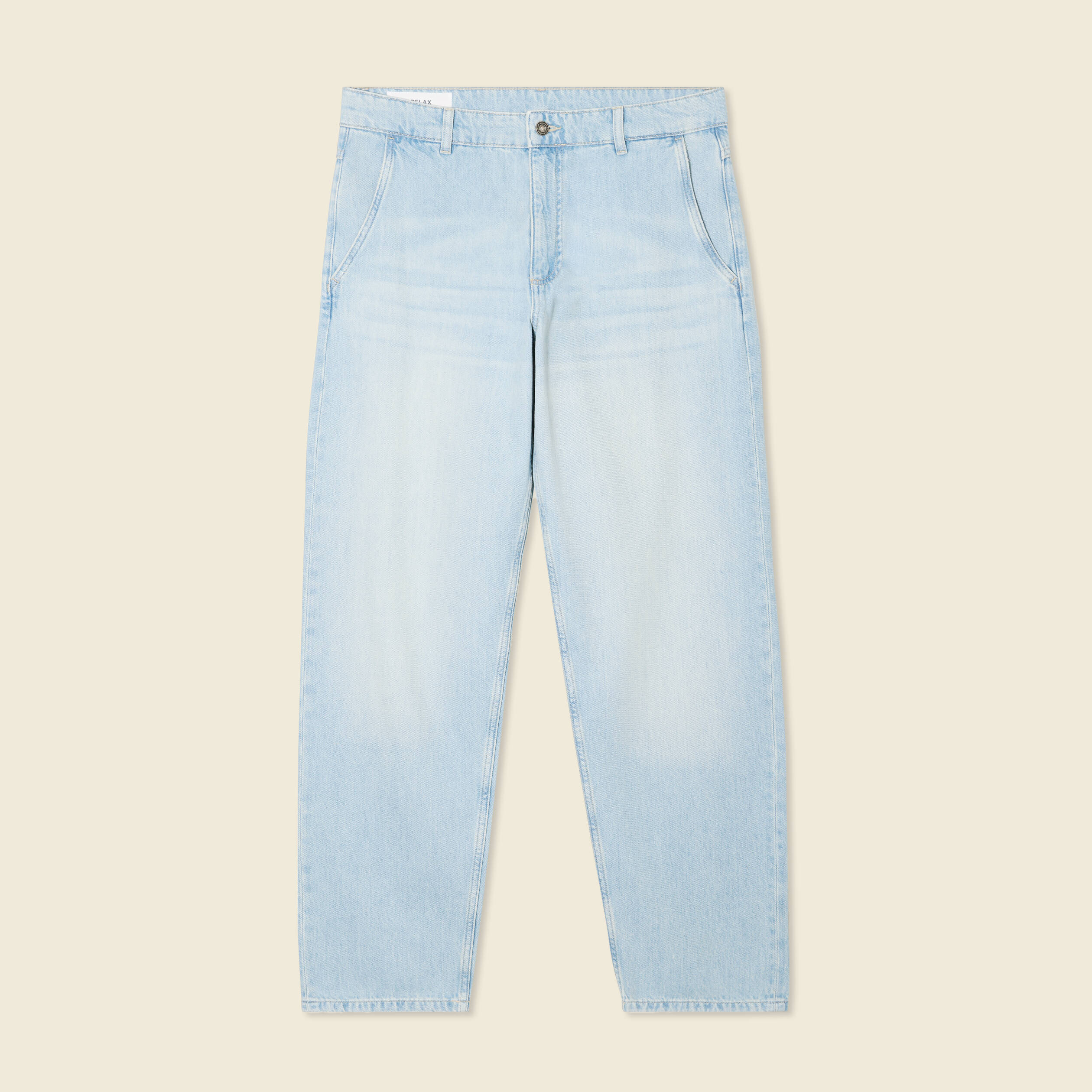jeans chino relax denim bleach homme Jeans chino relax denim bleach homme