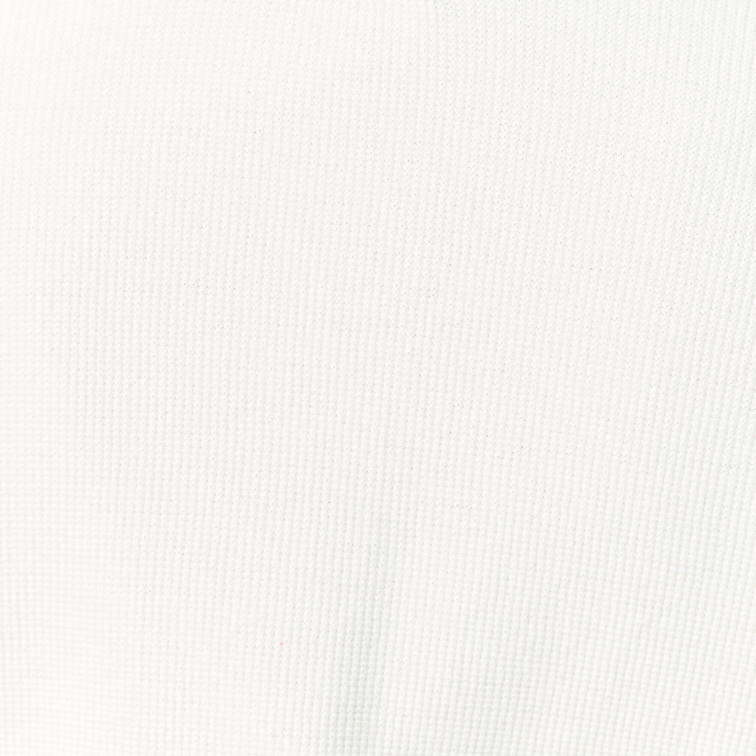 Pull droit col polo manches longues ecru homme