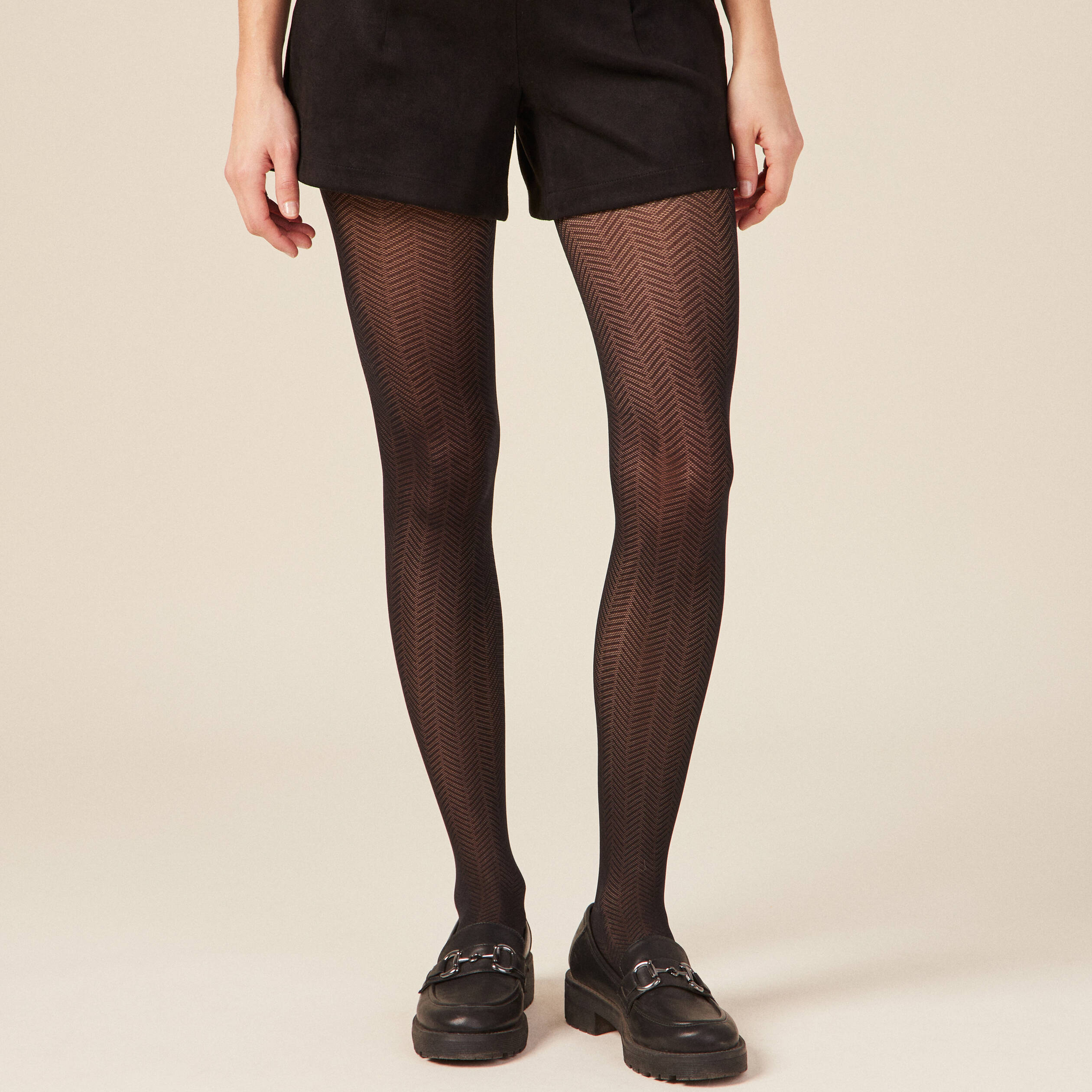 Collants fantaisie noir femme Bonobo