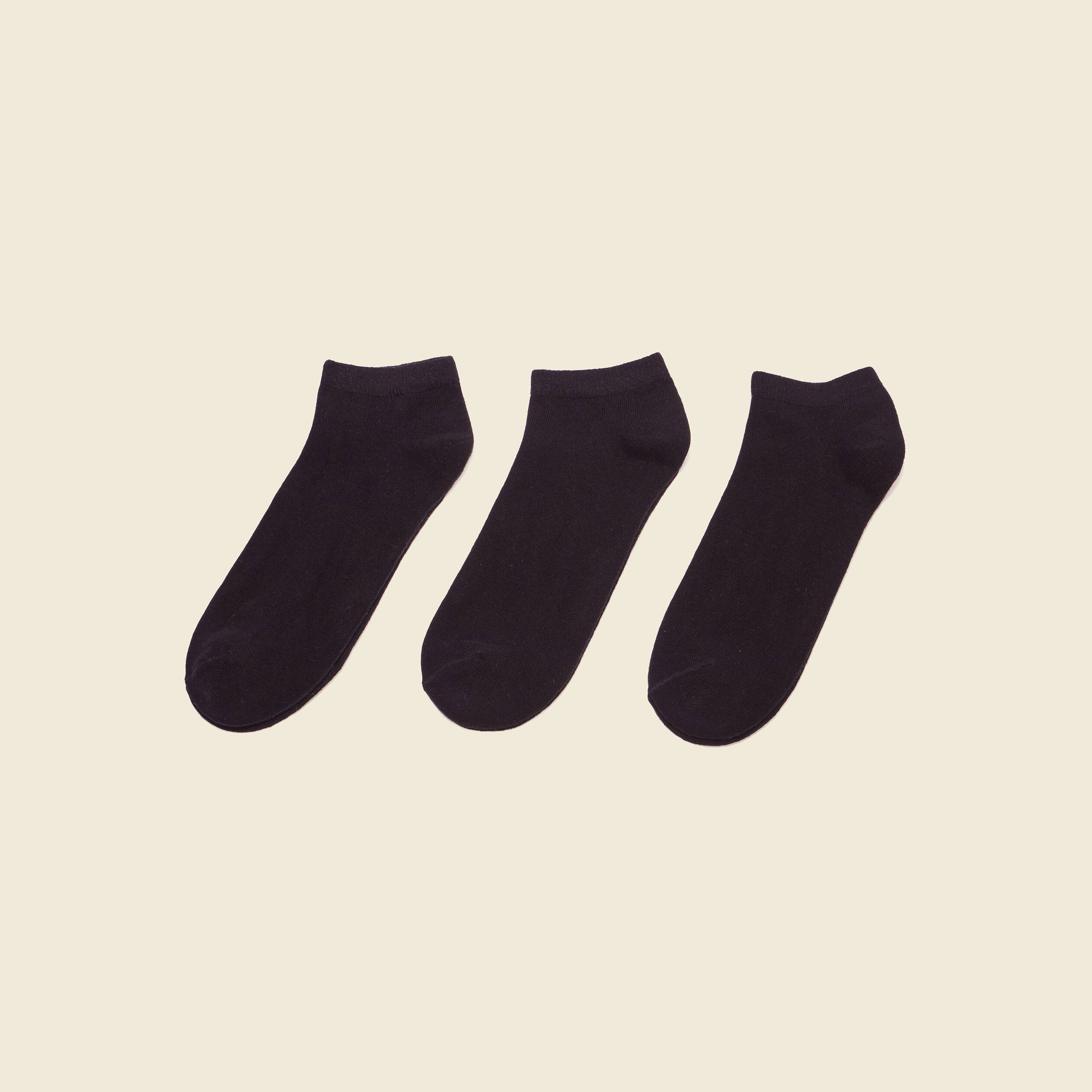 Lot 3 paires chaussettes noir homme