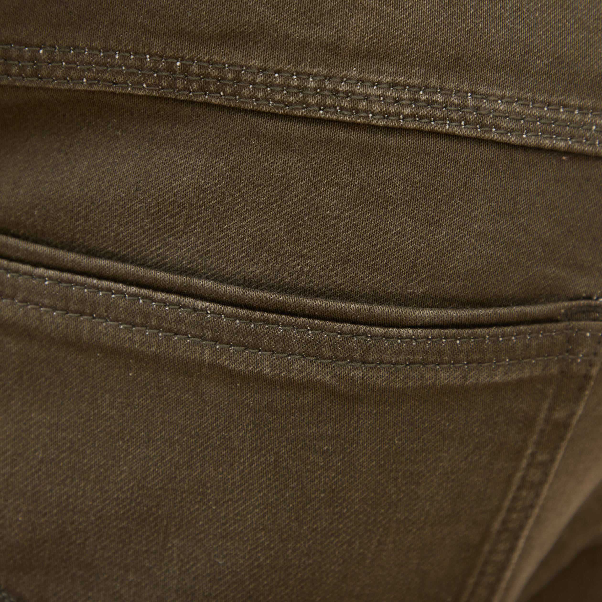 Jeans straight longueur 32 denim marron homme