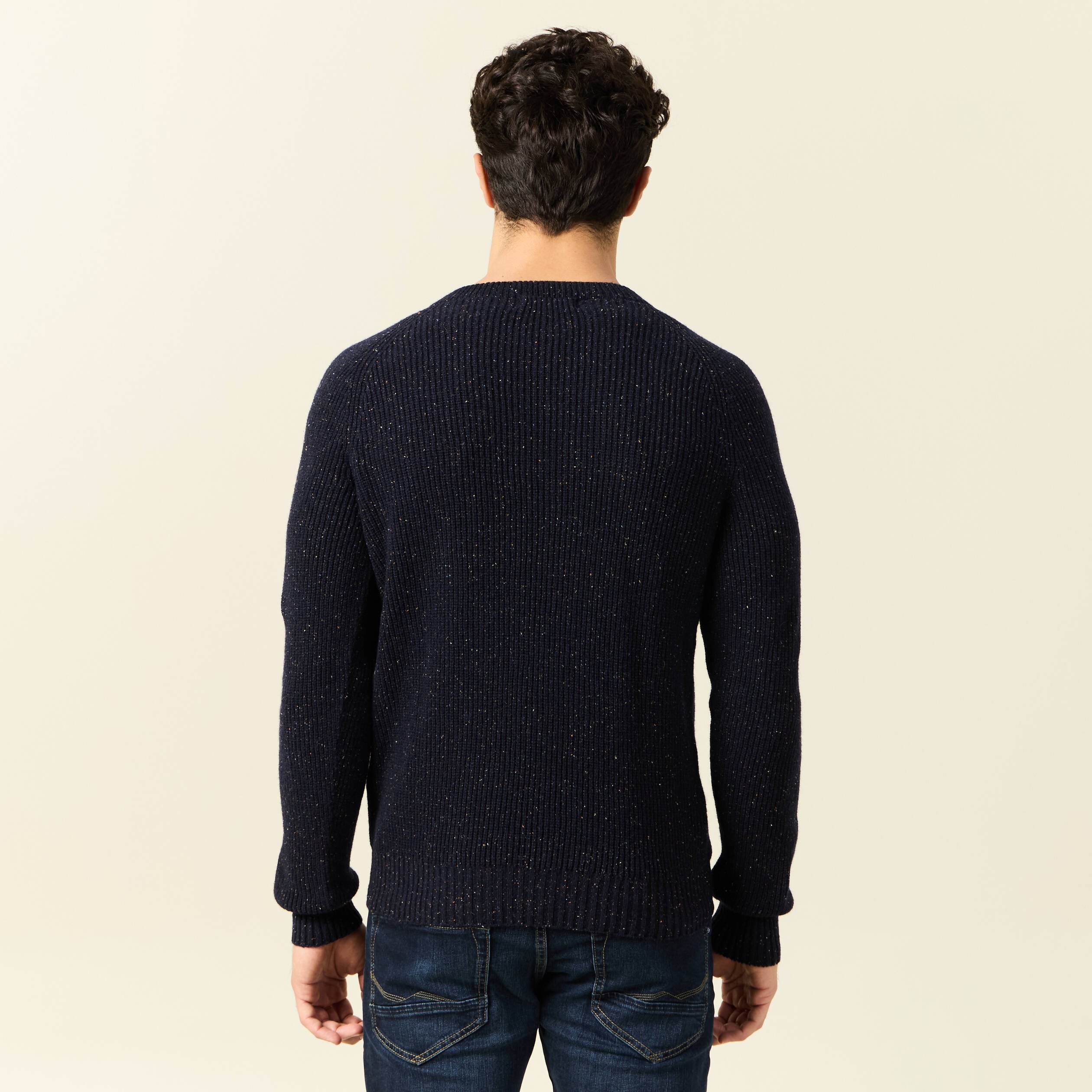 pull manches longues fabrique en france bleu marine homme Pull manches longues fabriqué en France bleu marine homme