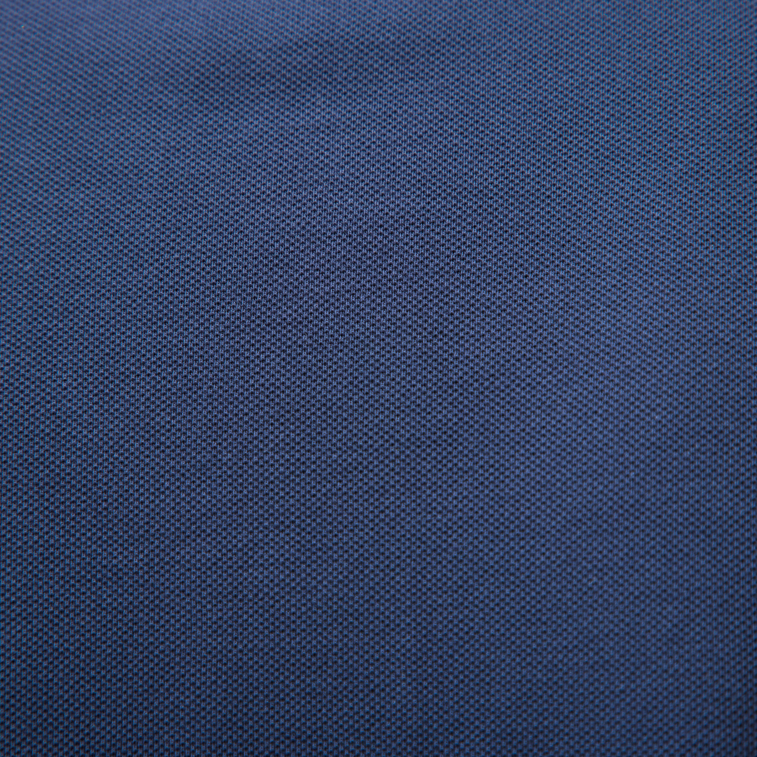Polo cintr&eacute; en coton manches courtes bleu marine homme