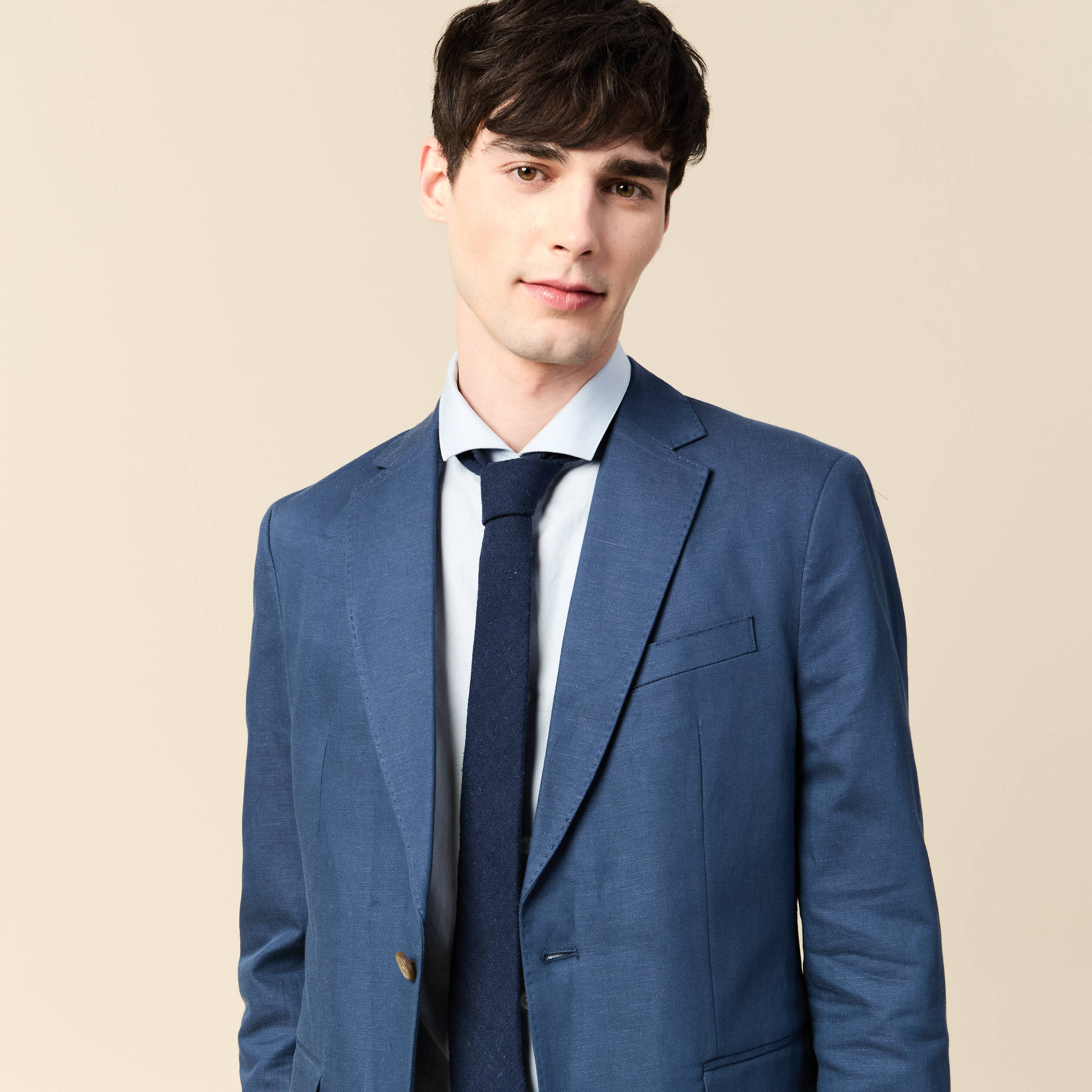 cravate bleu fonce homme Cravate bleu foncé homme