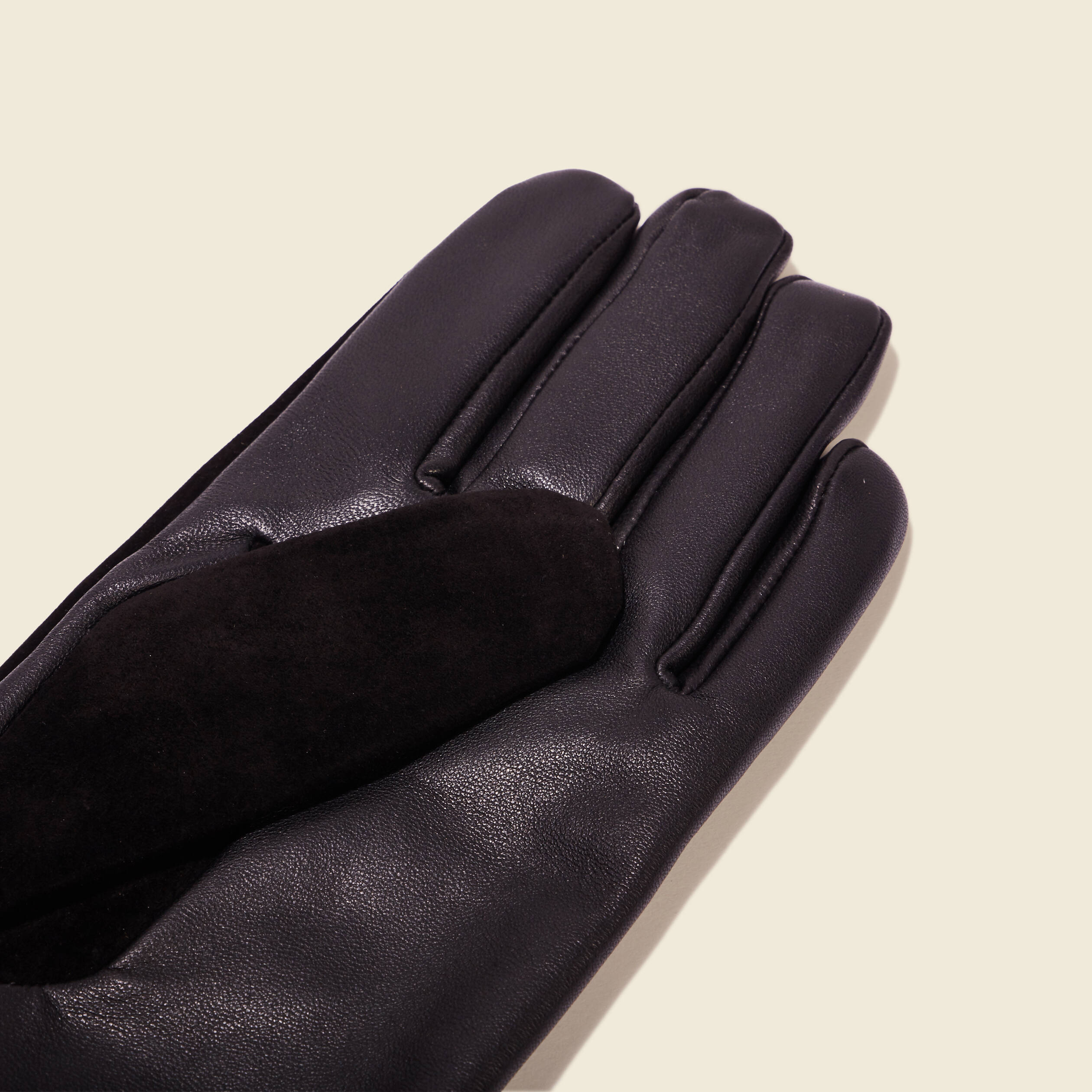 gants en cuir noir homme Gants en cuir noir homme