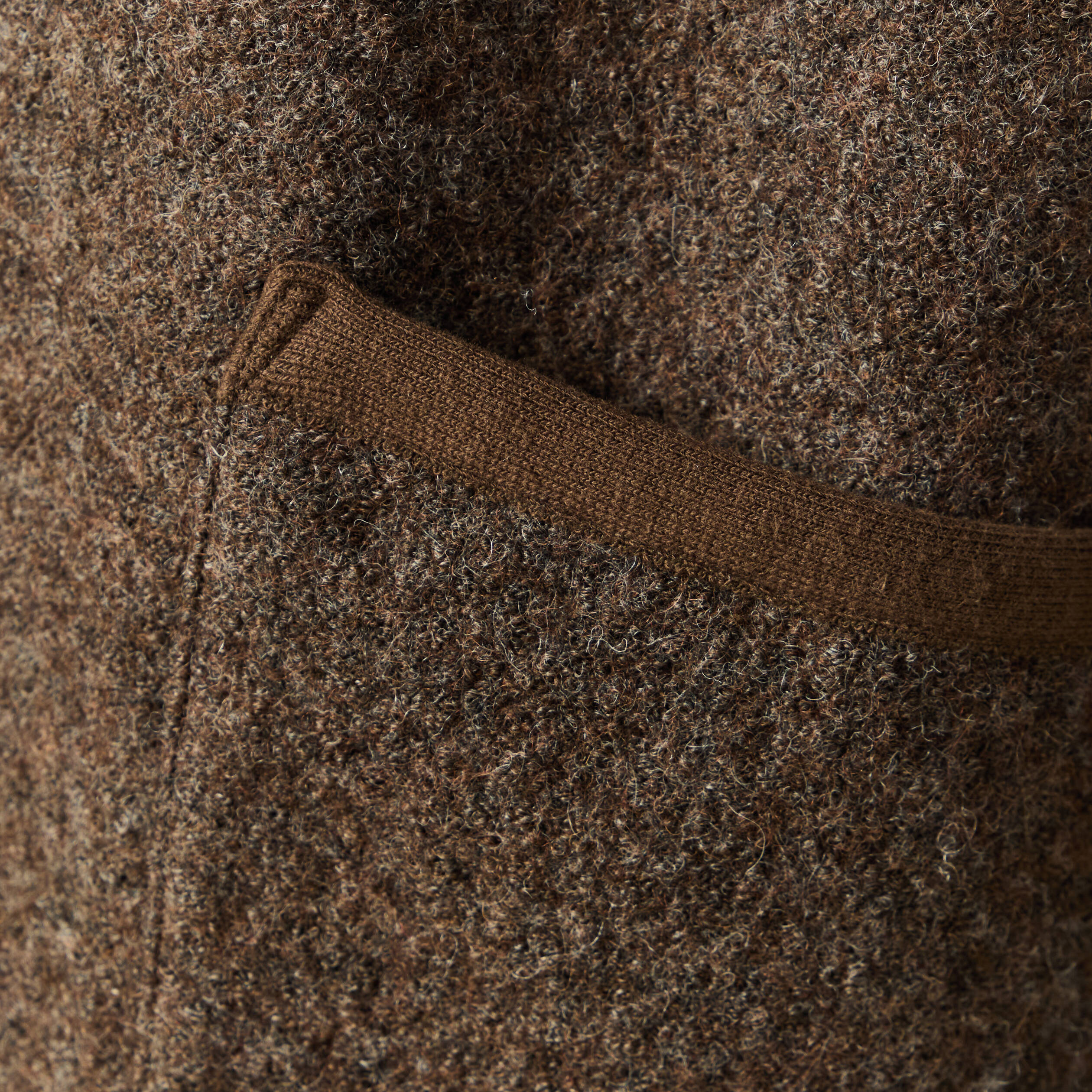 Gilet droit court sans manches marron fonc&eacute; homme