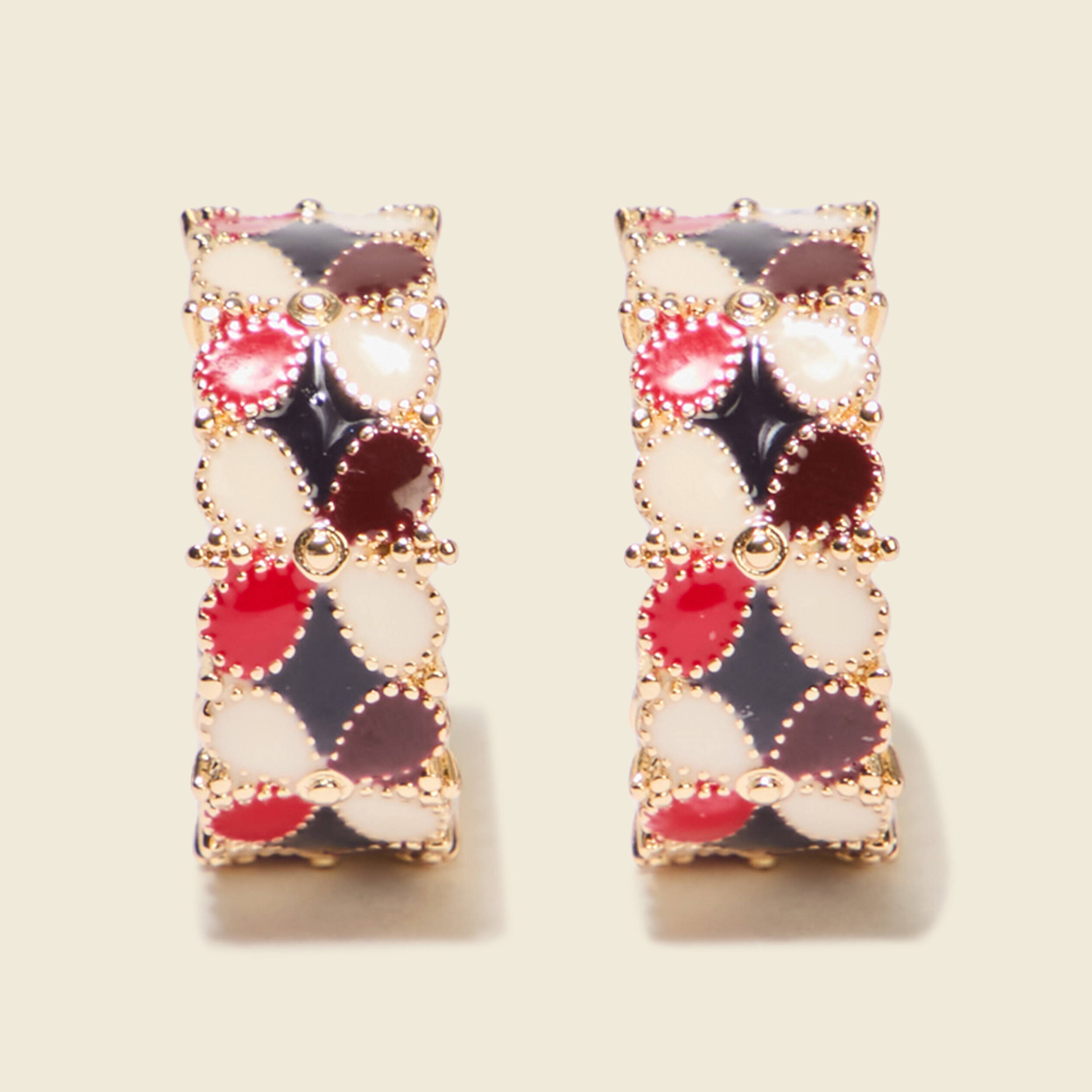 boucles doreilles multicolore femme Boucles d'oreilles multicolore femme
