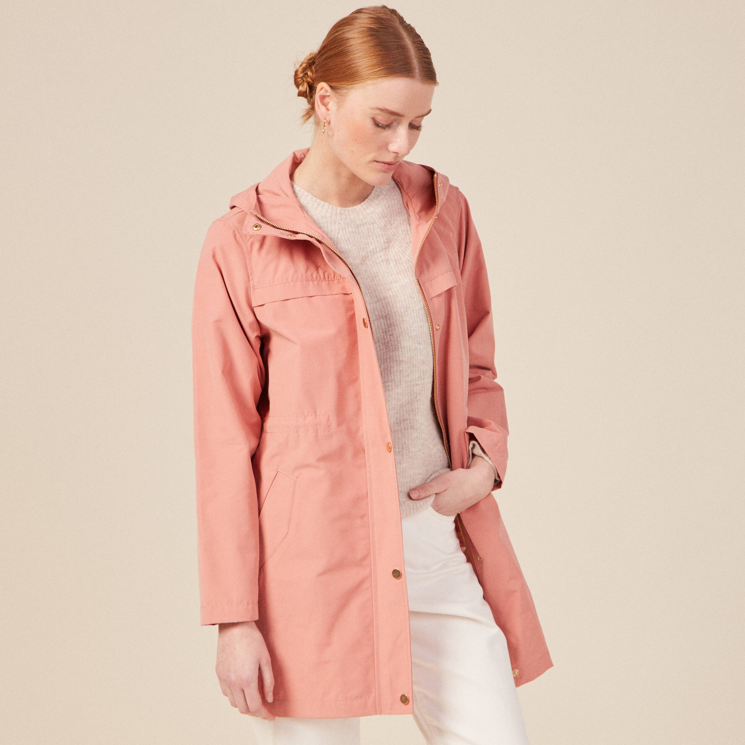 parka rouge bordeaux femme
