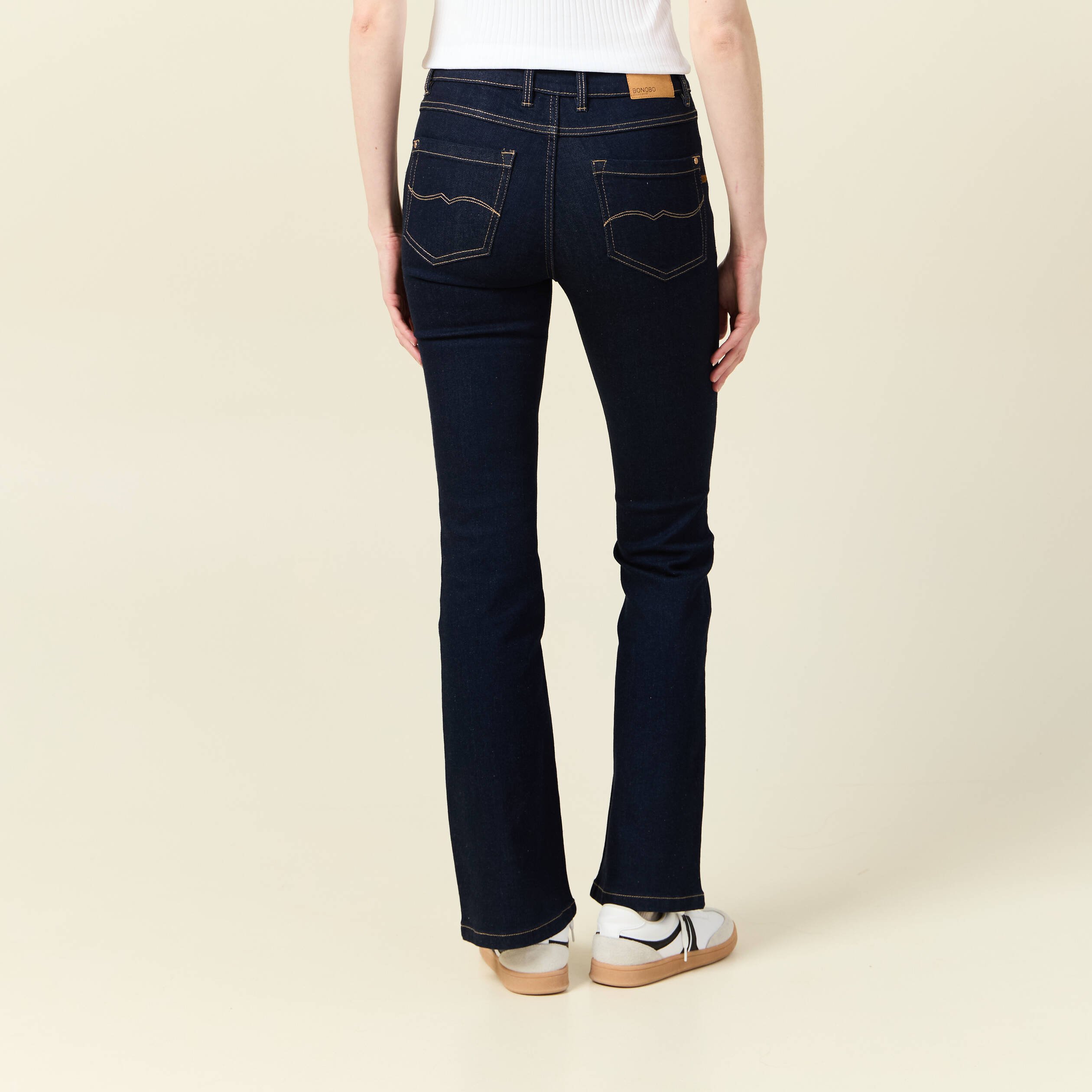 jeans bootcut denim brut rinse femme Jeans bootcut denim brut rinse femme