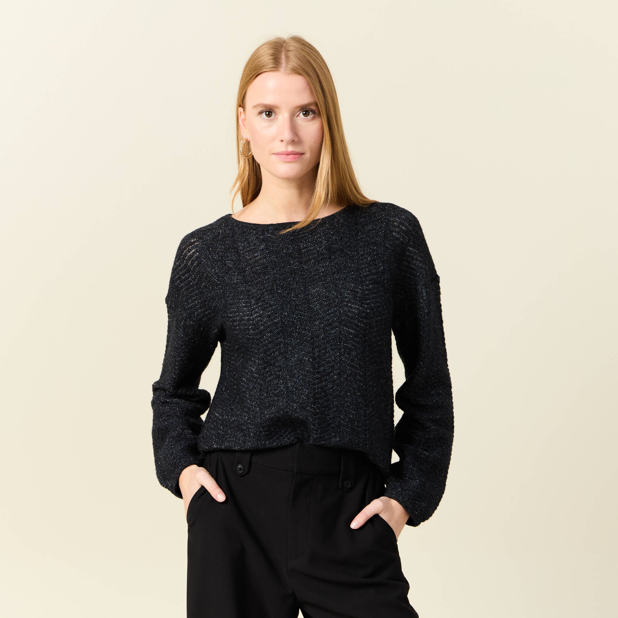 pull manches longues bleu marine femme Pull manches longues bleu marine femme